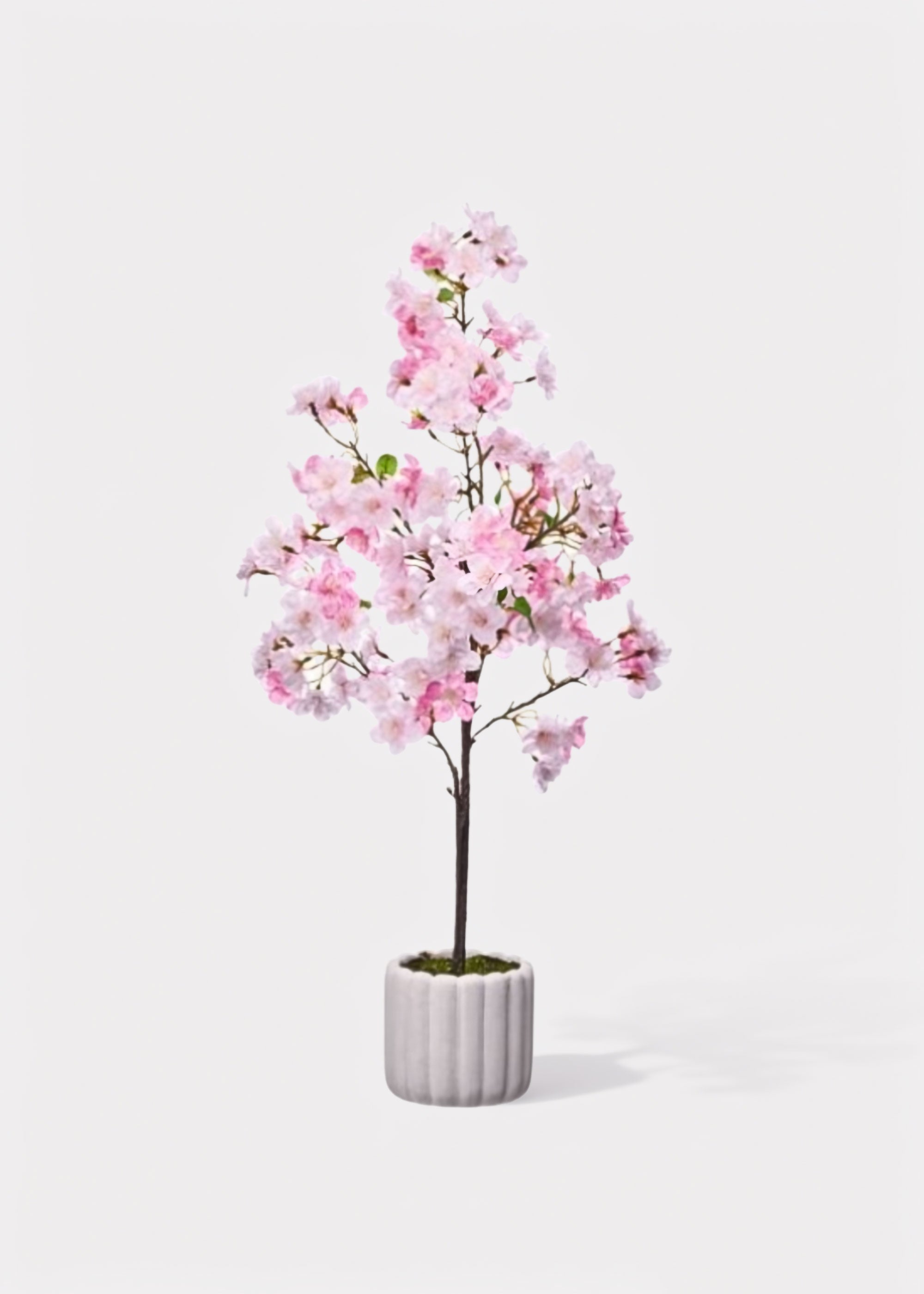 Pink Artificial Cherry Blossom Tree Potted Arrangement - 30
