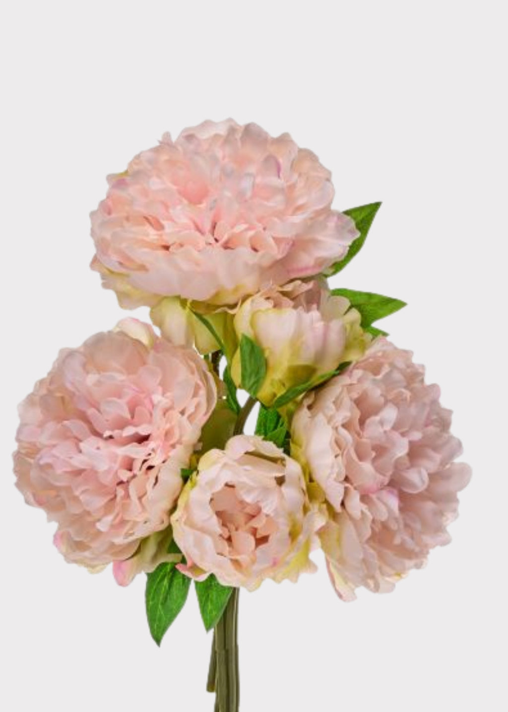 Bundle of faux pink peonies
