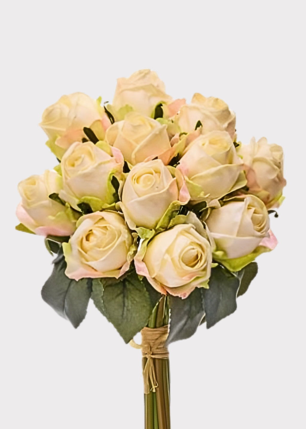 Bundle of Cream Roses with a Freeze-dried Look