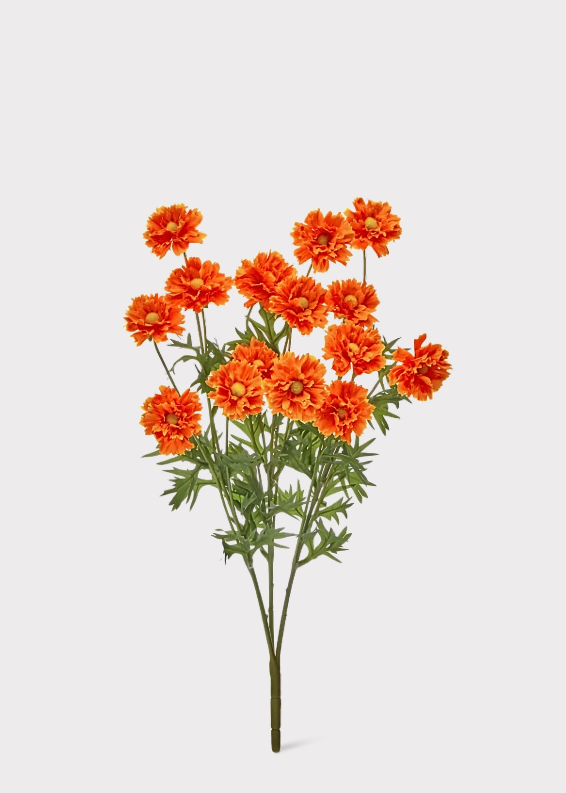 orange cosmos bush fake flowers