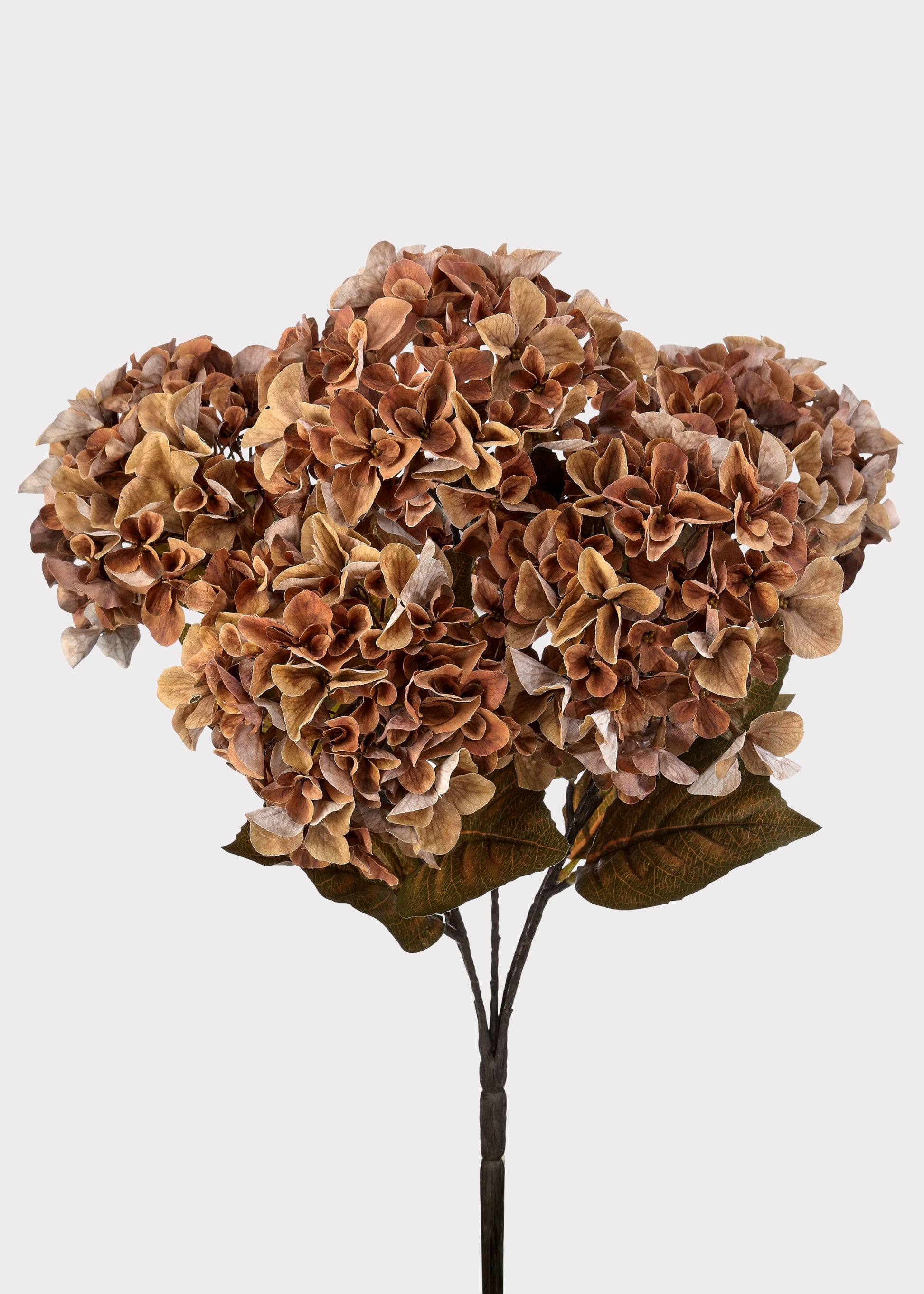 Brown Artificial Hydrangea Bush
