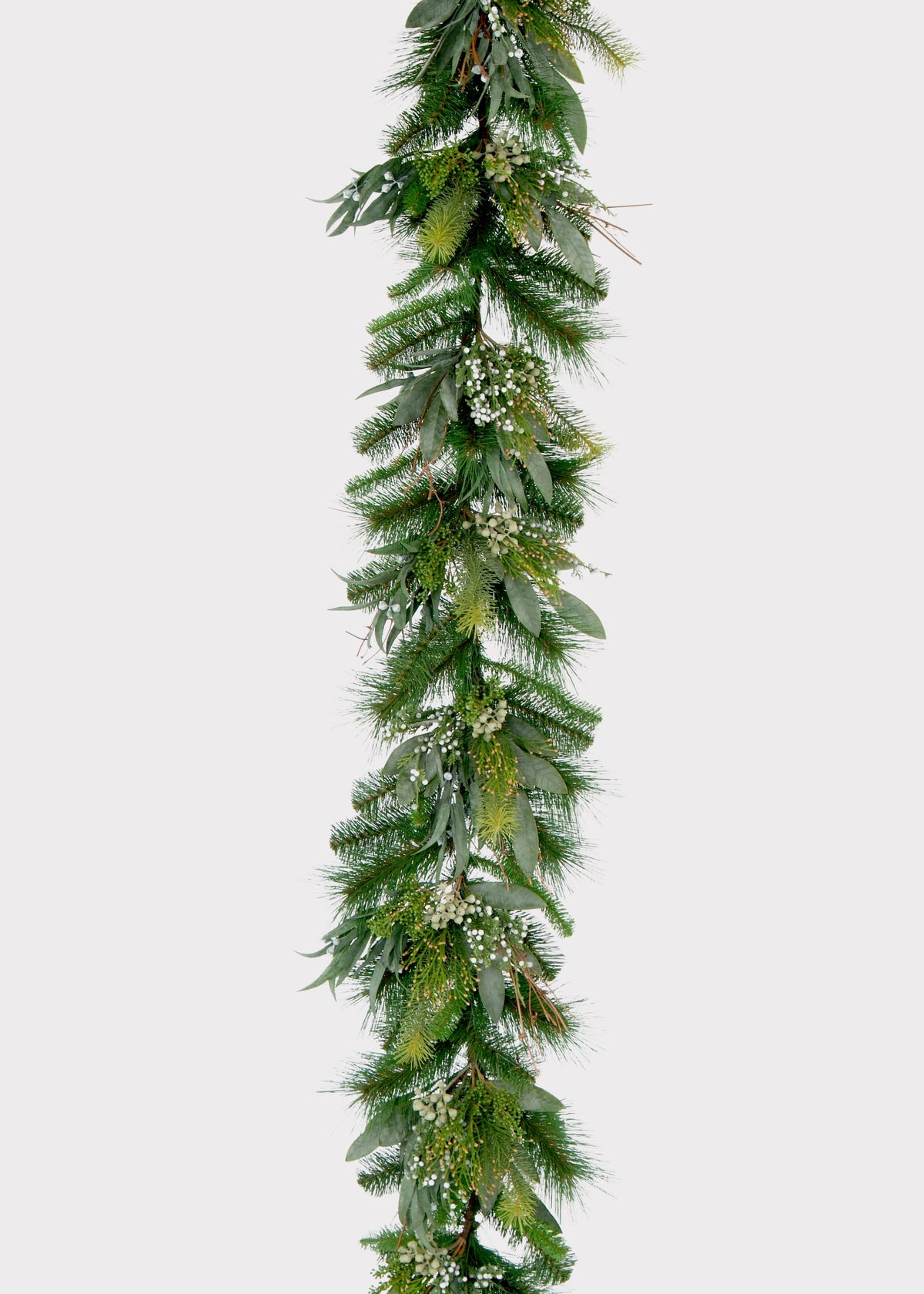 Fake Pine and Seeded Eucalyptus Holiday Greenery Garland