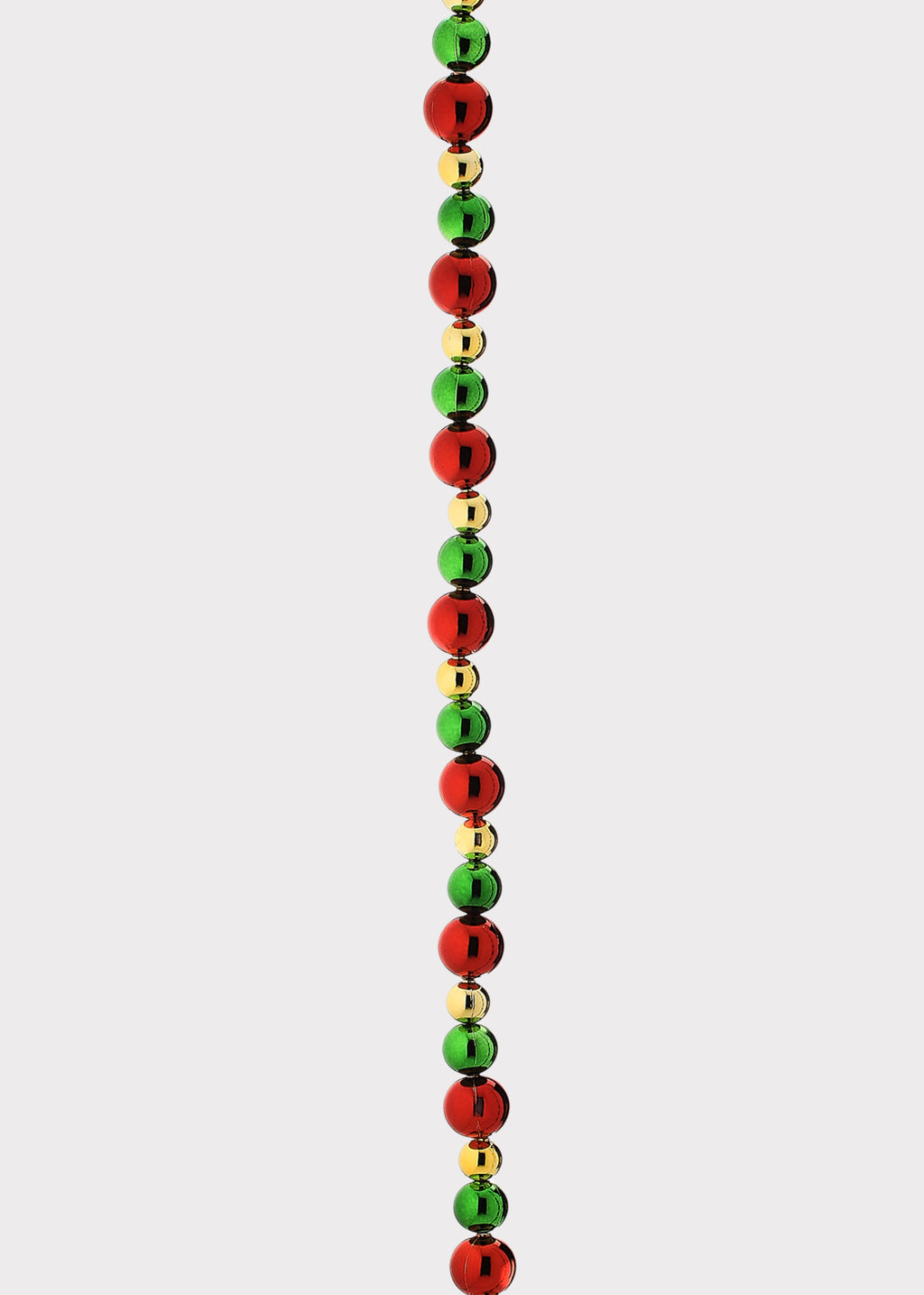  Red and Green and Gold Holiday Ball  Garland 