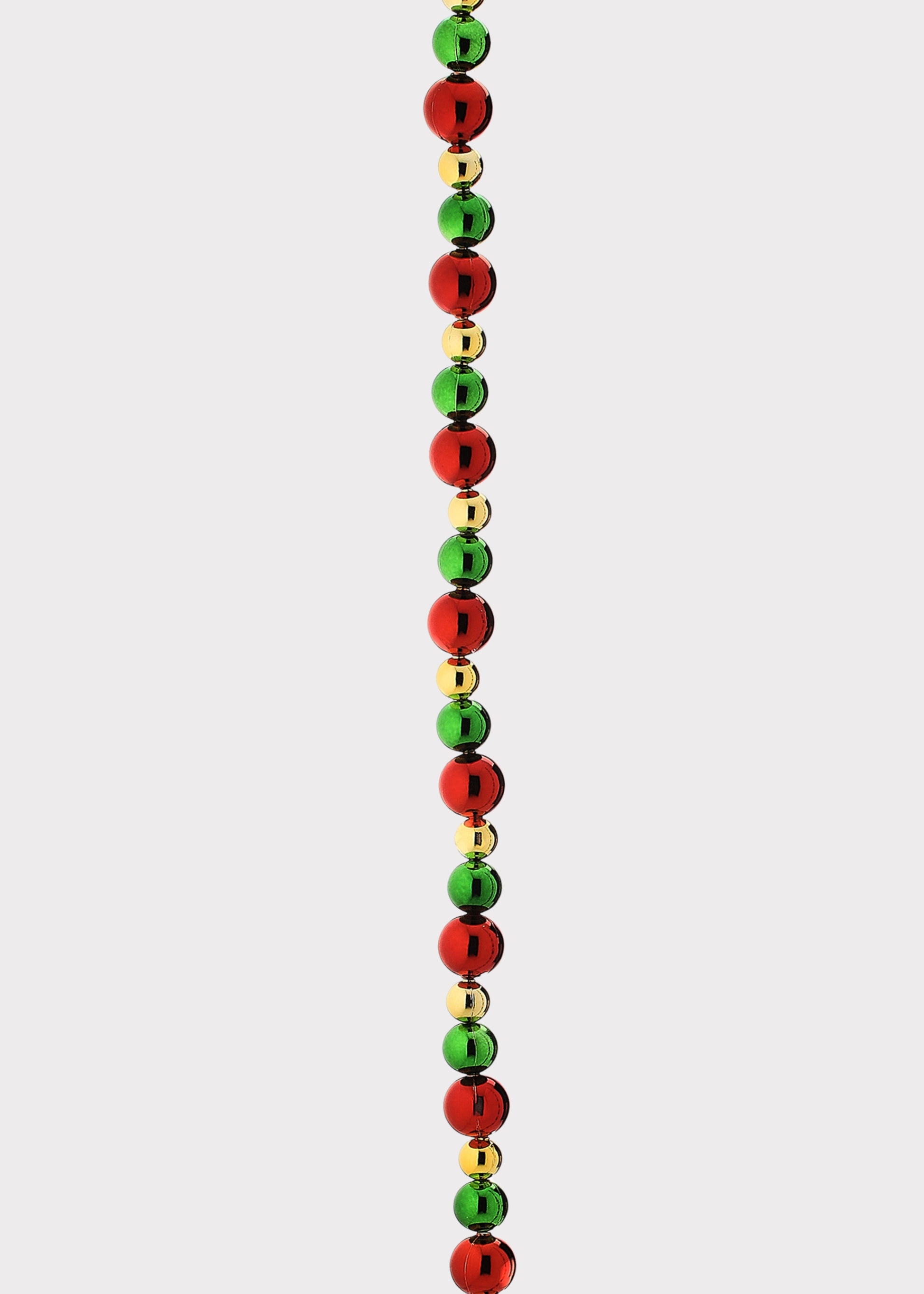  Red and Green and Gold Holiday Ball  Garland 