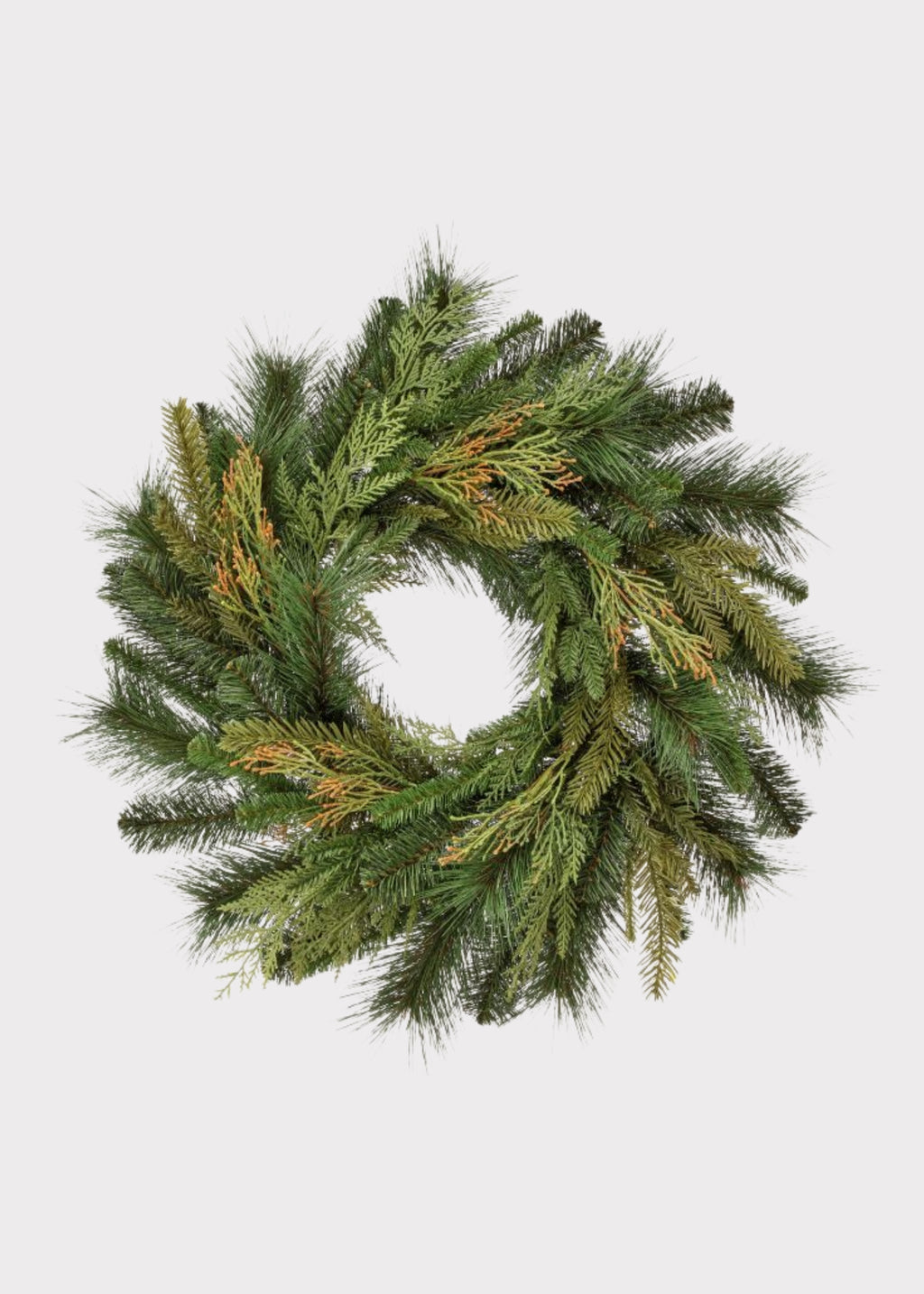  Fake Winter Pine and Cedar Wreath