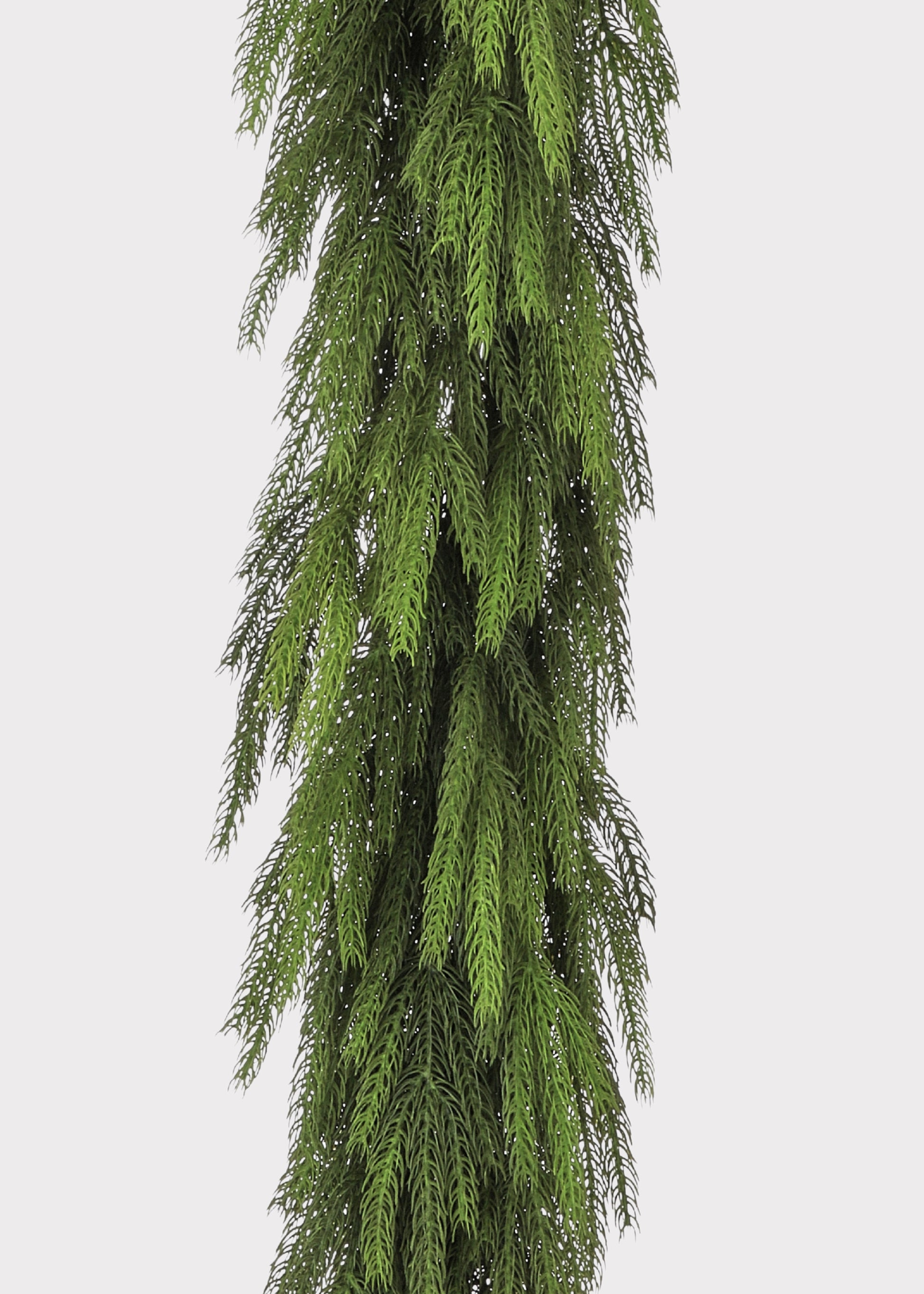 Close-up of the Afloral™ Real Touch Norfolk Pine Deluxe Forest Garland