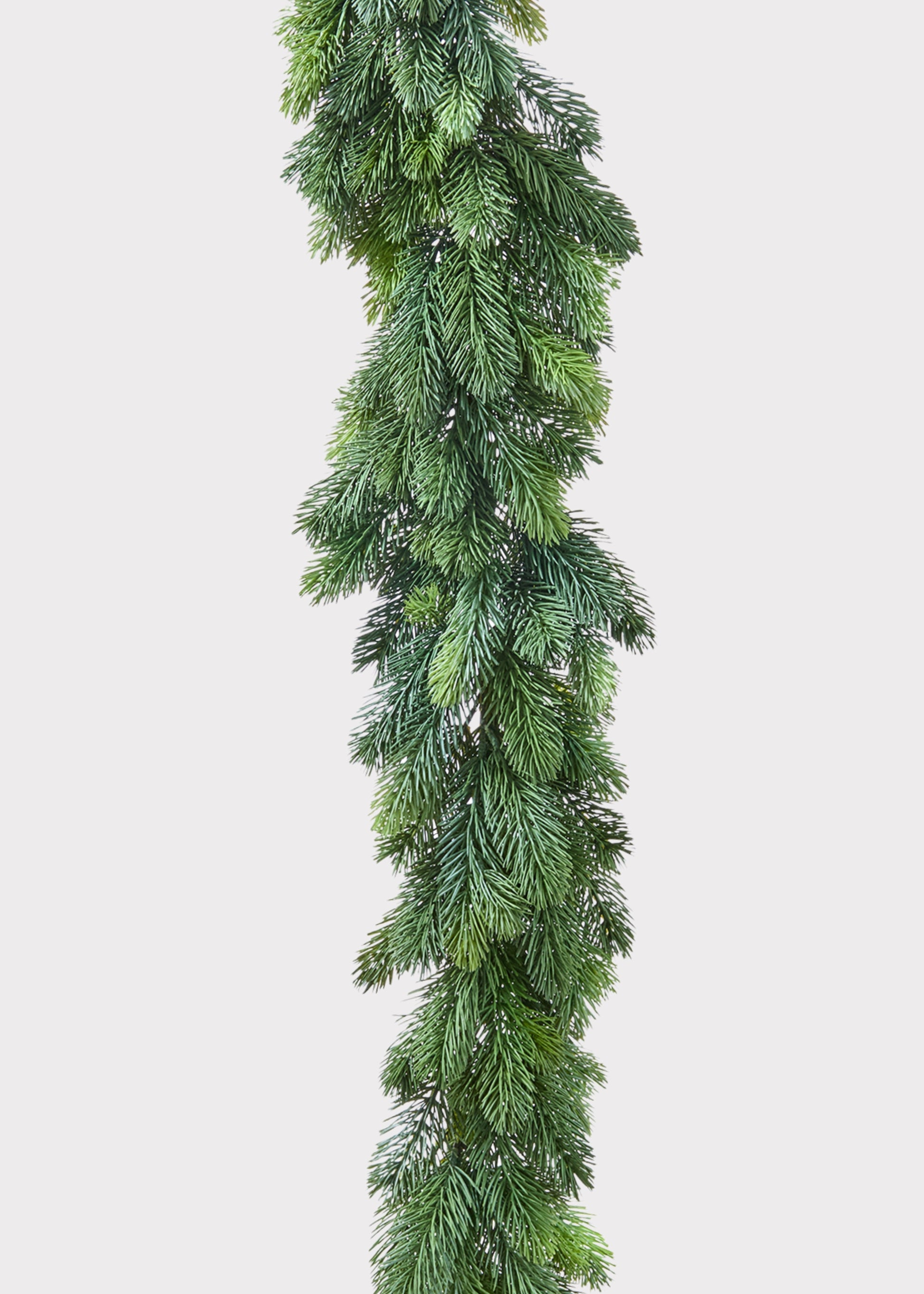 Close-up of an Artificial Princess Pine Holiday Greens Garland