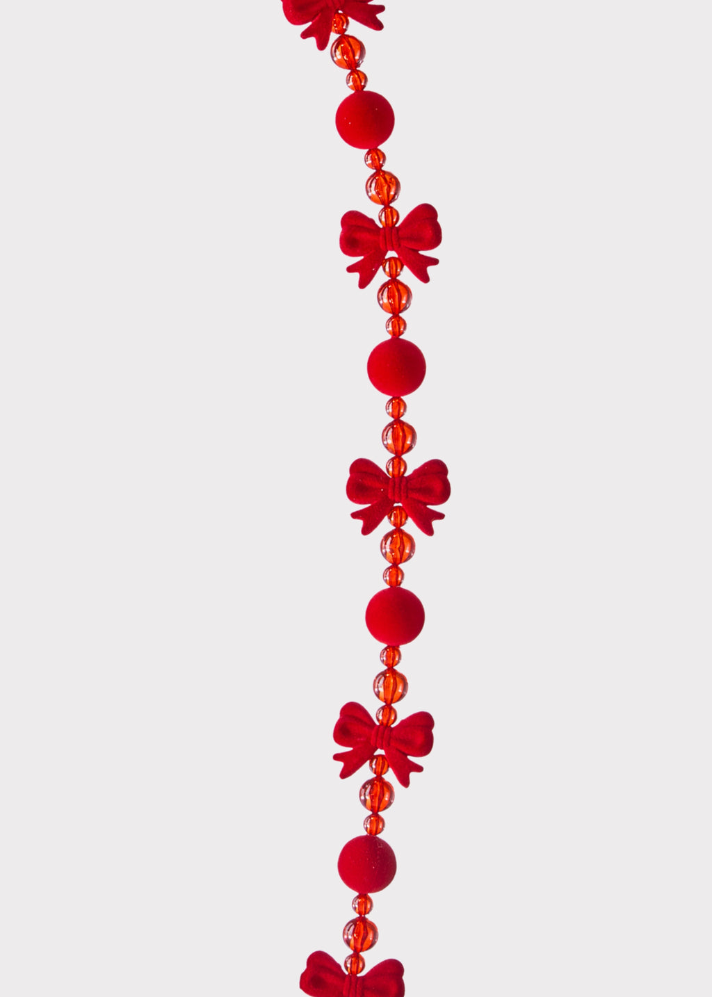 Red Bow Tie and Holiday Ball Garland