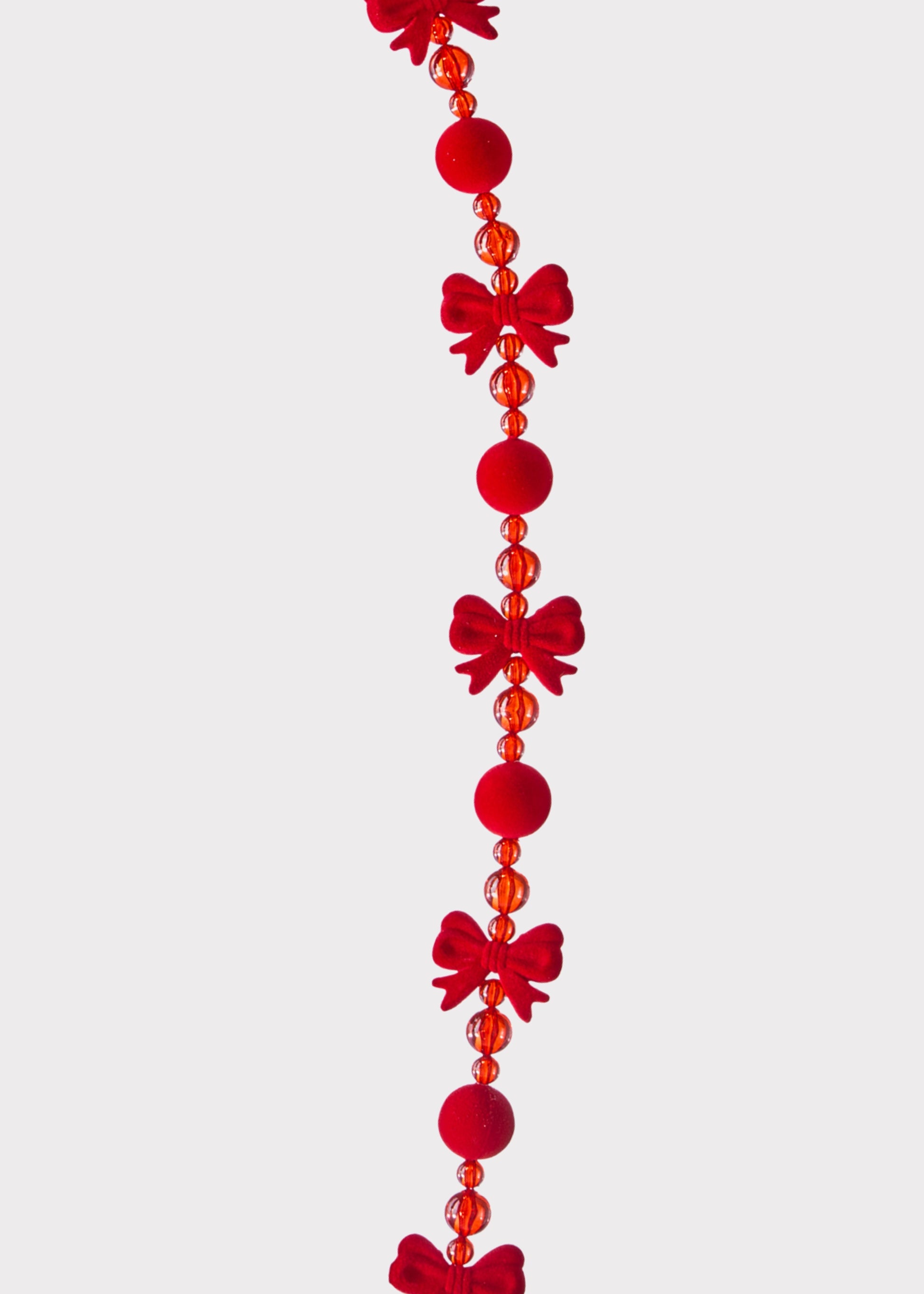 Red Bow Tie and Holiday Ball Garland