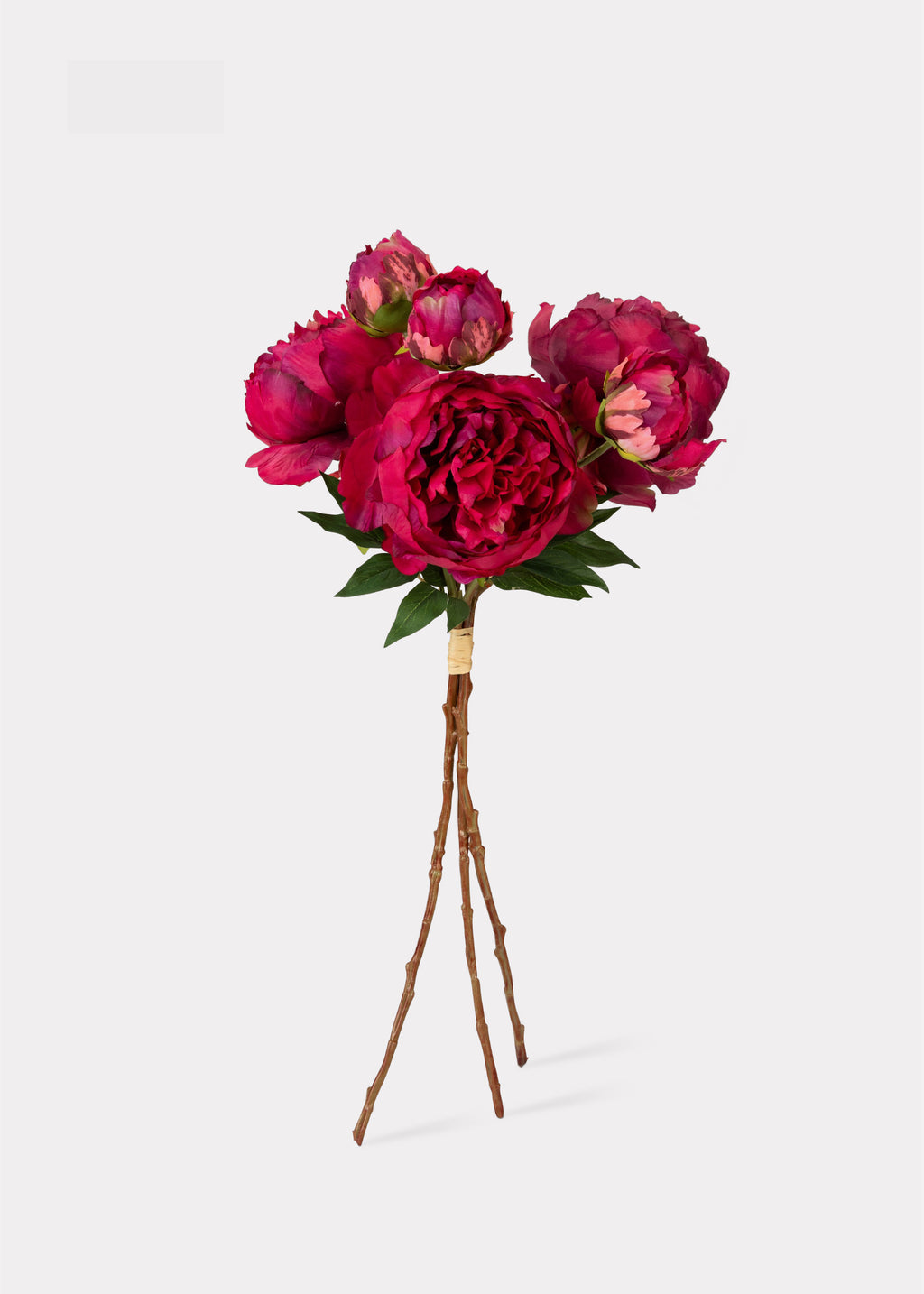 Artificial Peonies Bundle in Fuchsia Pink