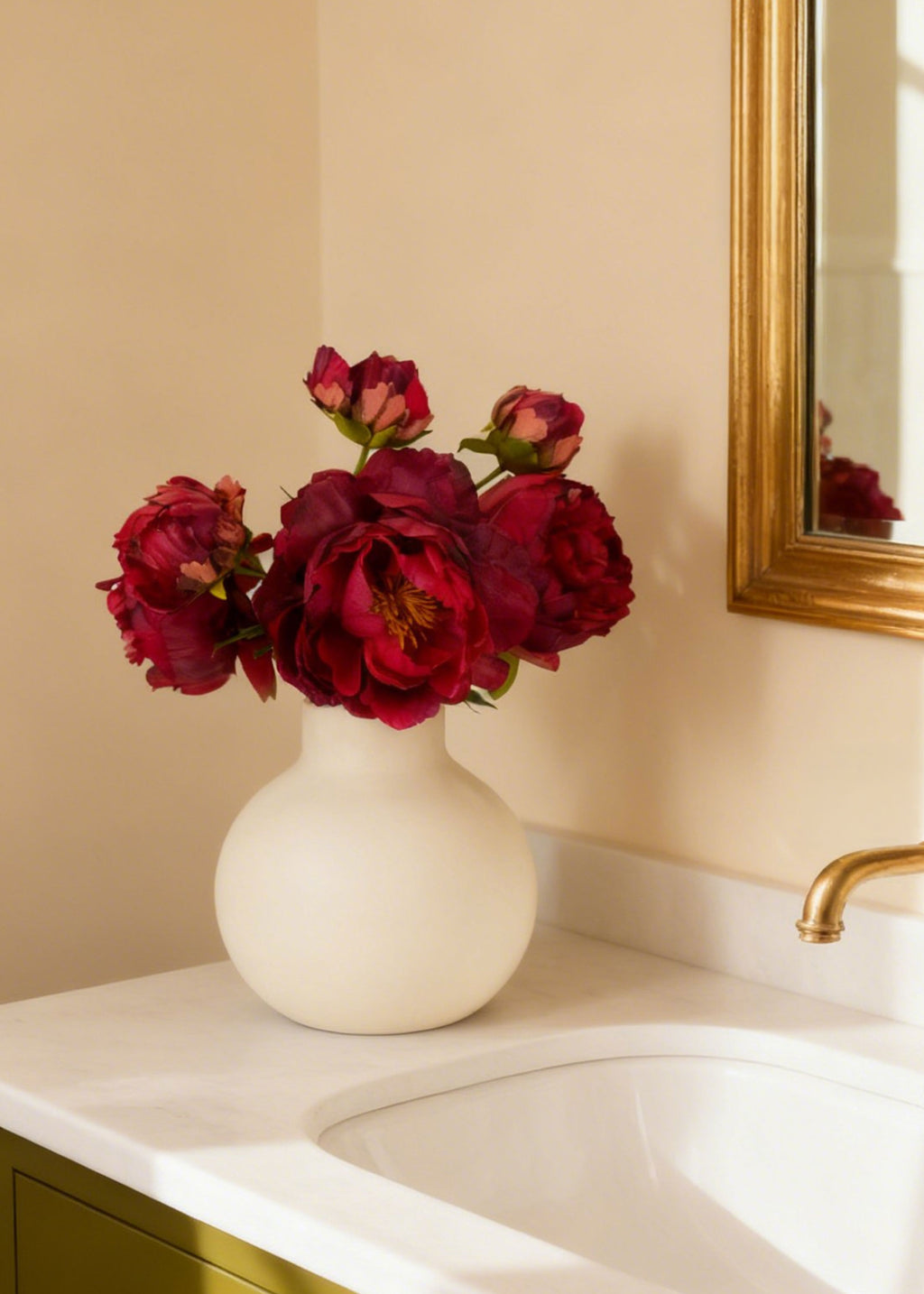 Fuchsia Faux Peonies