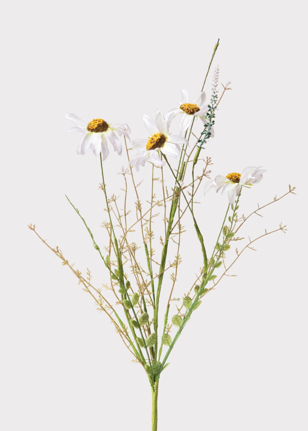 Fake Wildflower Daisy Spray in Pale Lavender
