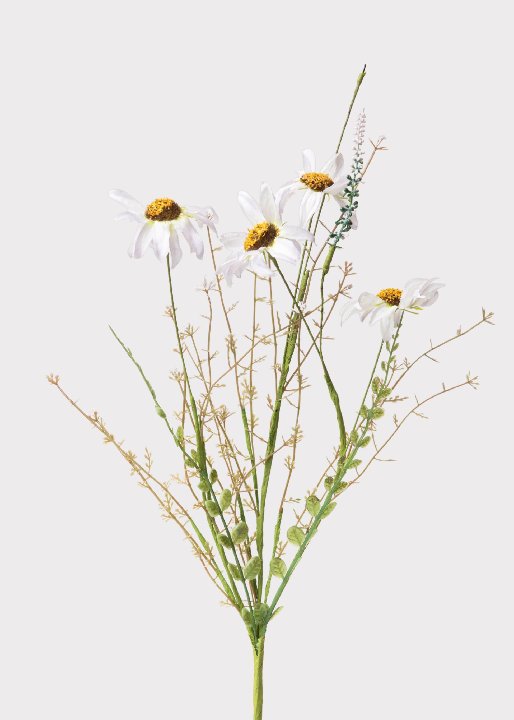 Fake Wildflower Daisy Spray in Pale Lavender