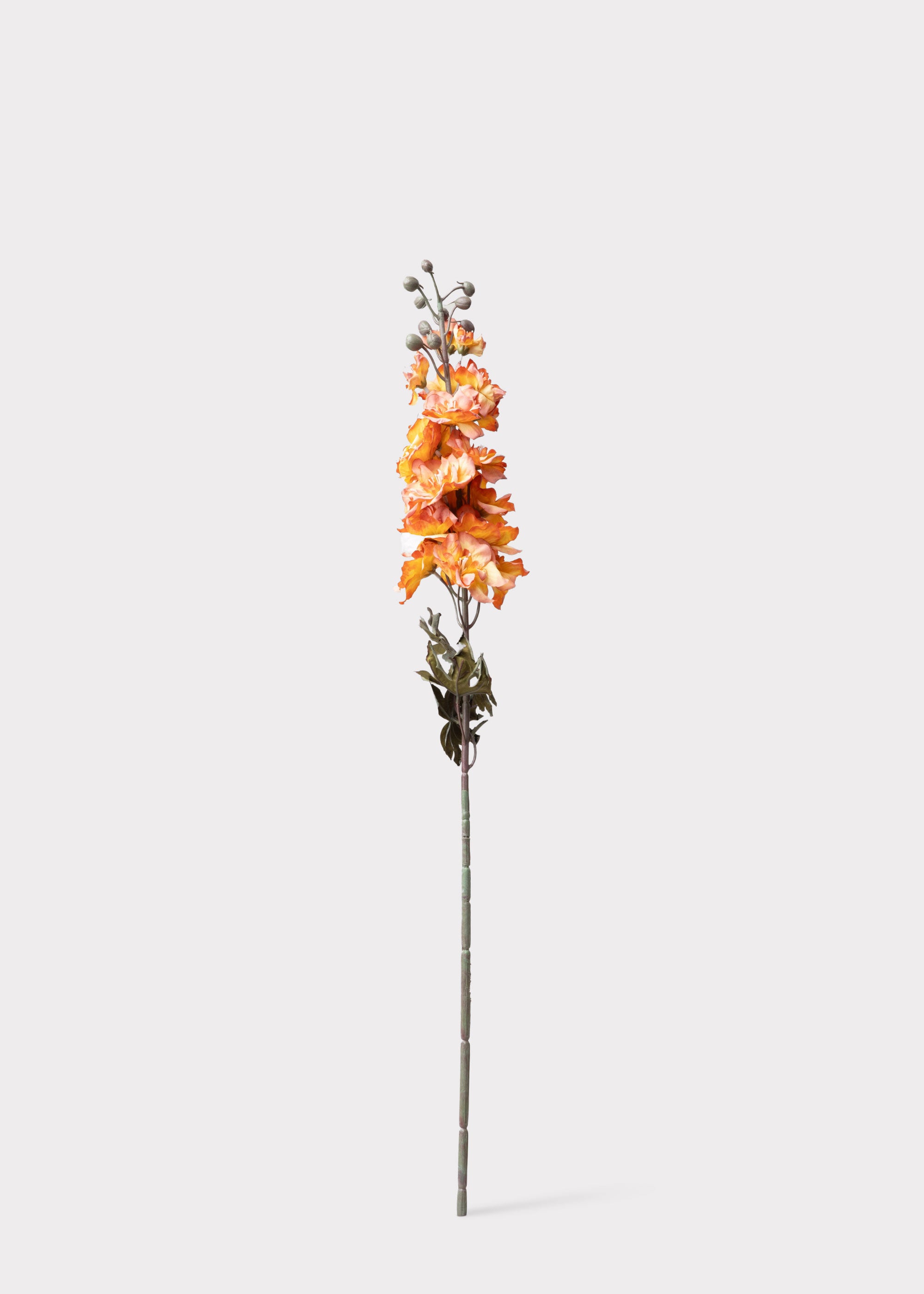Artificial Larkspur Flower in Orange and Pink - 31.5