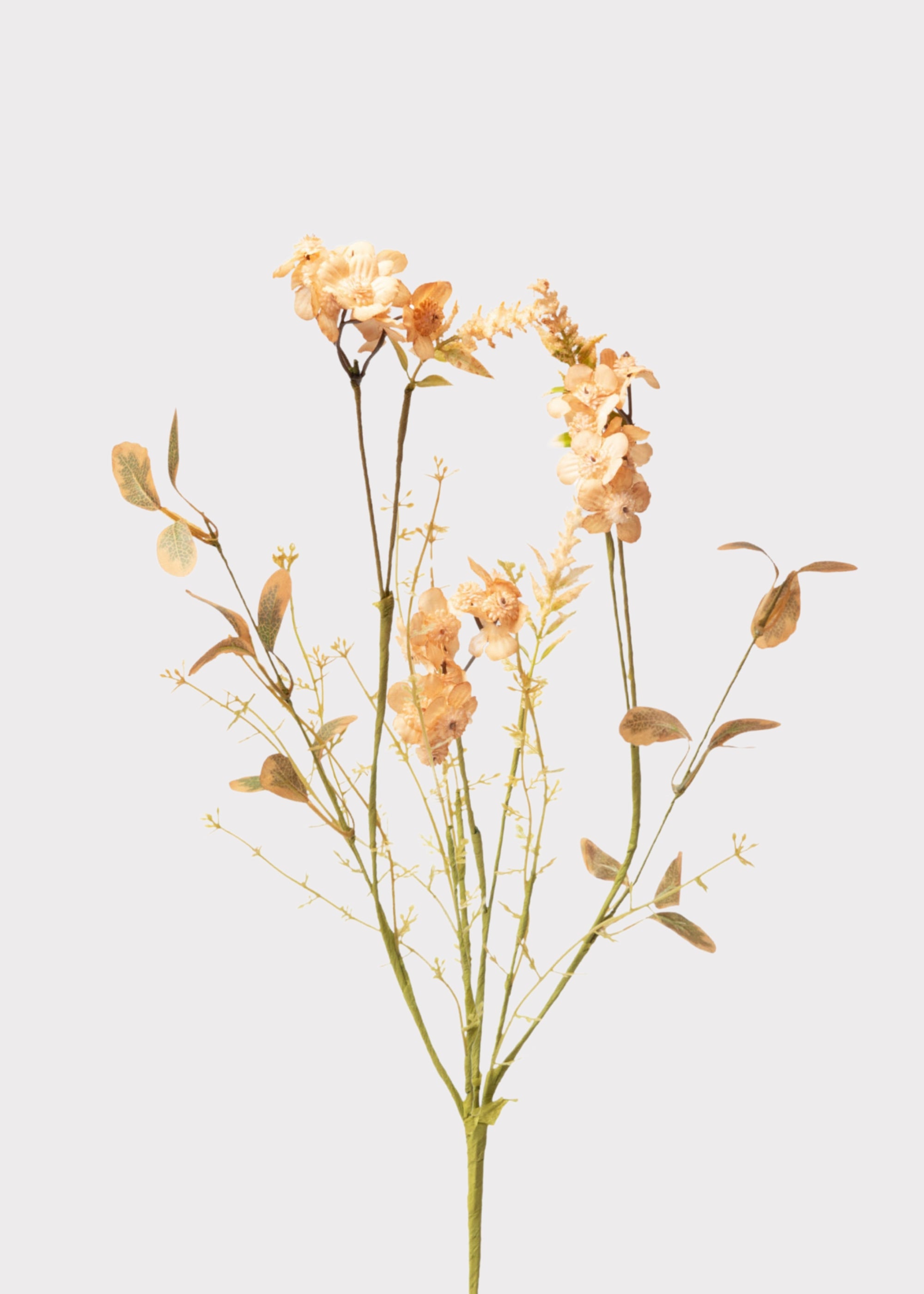 Artificial Wildflower Spray in Vintage Peach - 20.5