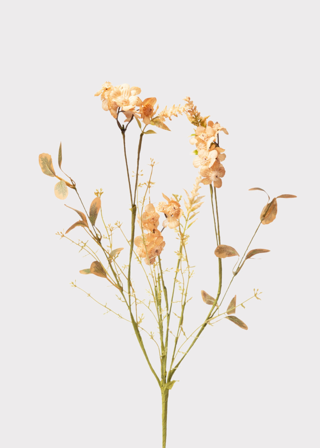 Artificial Wildflower Spray in Vintage Peach