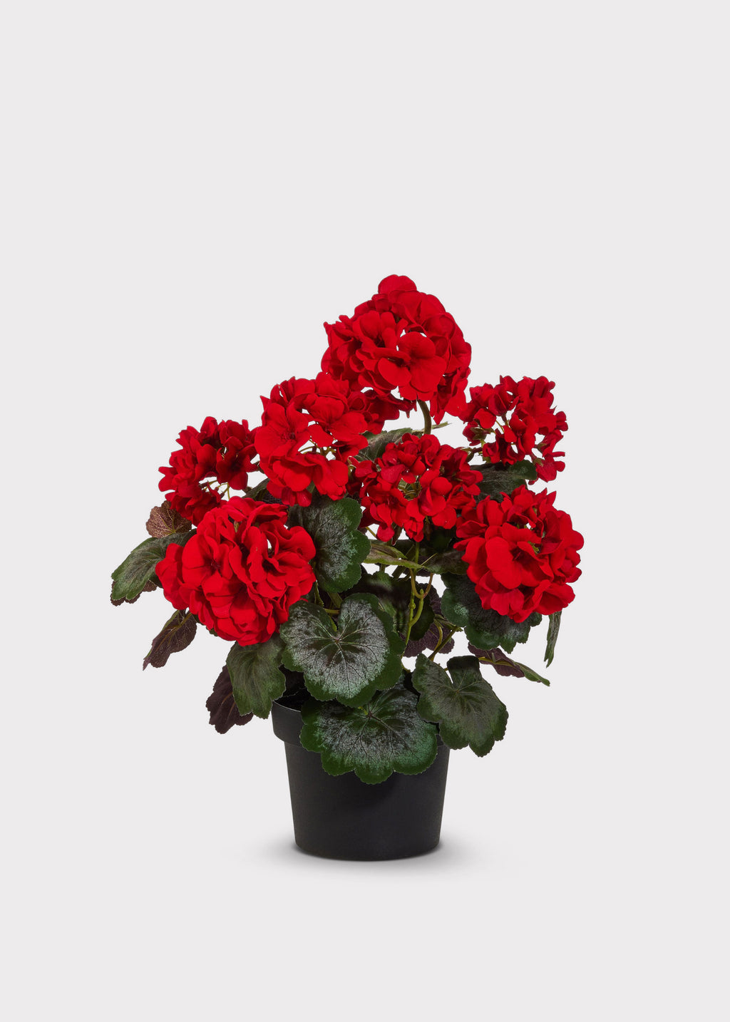 Artificial Potted Red Geranium Flower