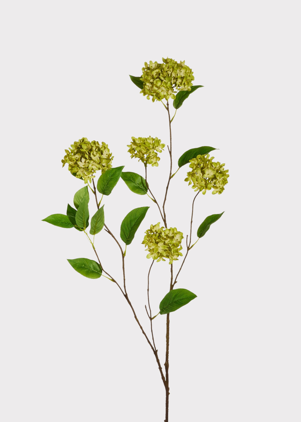 Artificial Green Snowball Hydrangea Branch