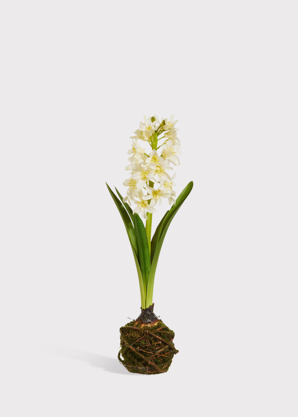 White Fake Spring Hyacinth Drop-In Plant 