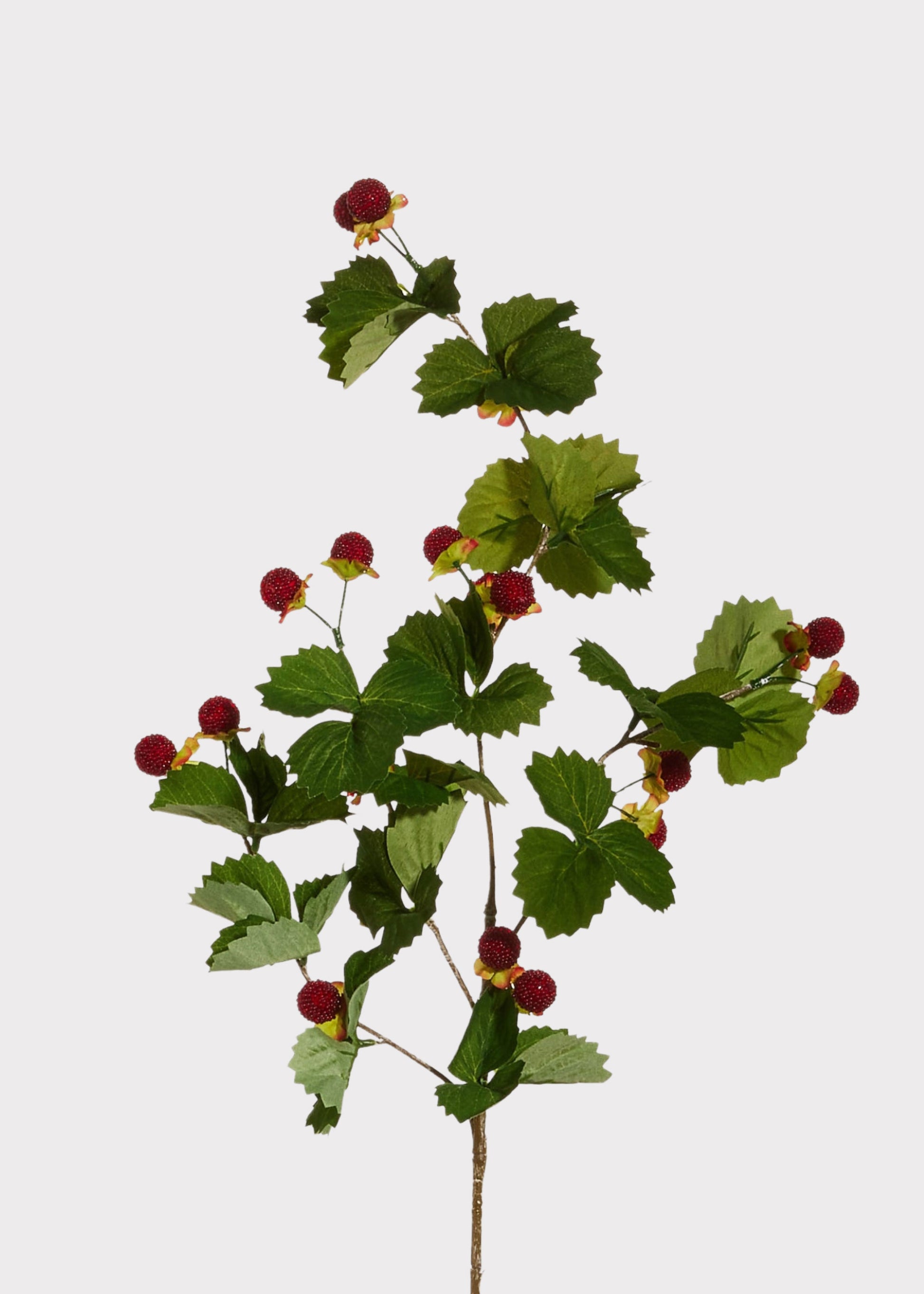 Artificial Red Raspberry Branch