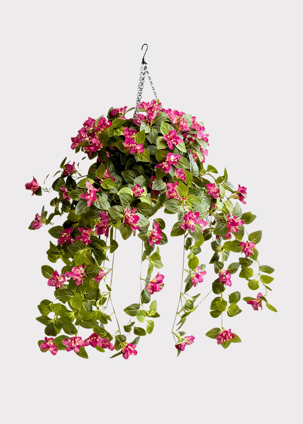Fake Bougainvillea UV Treated Outdoor Plant in Hanging Basket