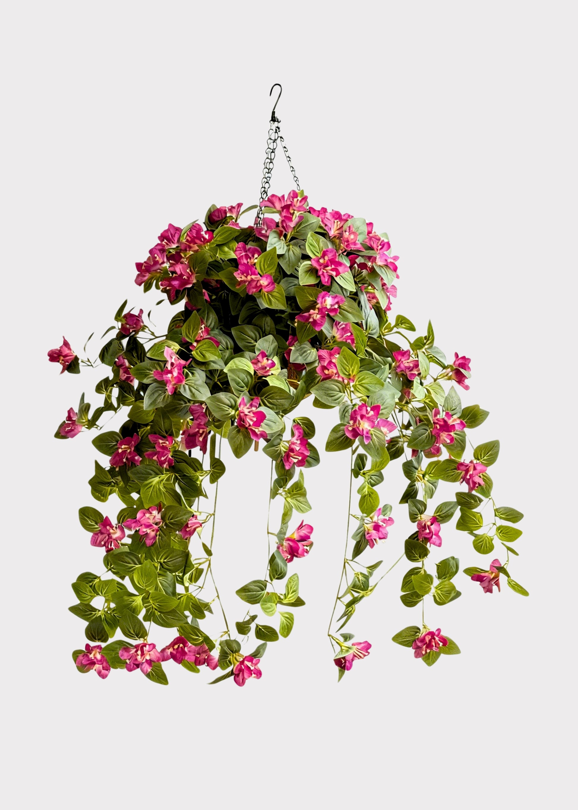 Fake Bougainvillea UV Treated Outdoor Plant in Hanging Basket
