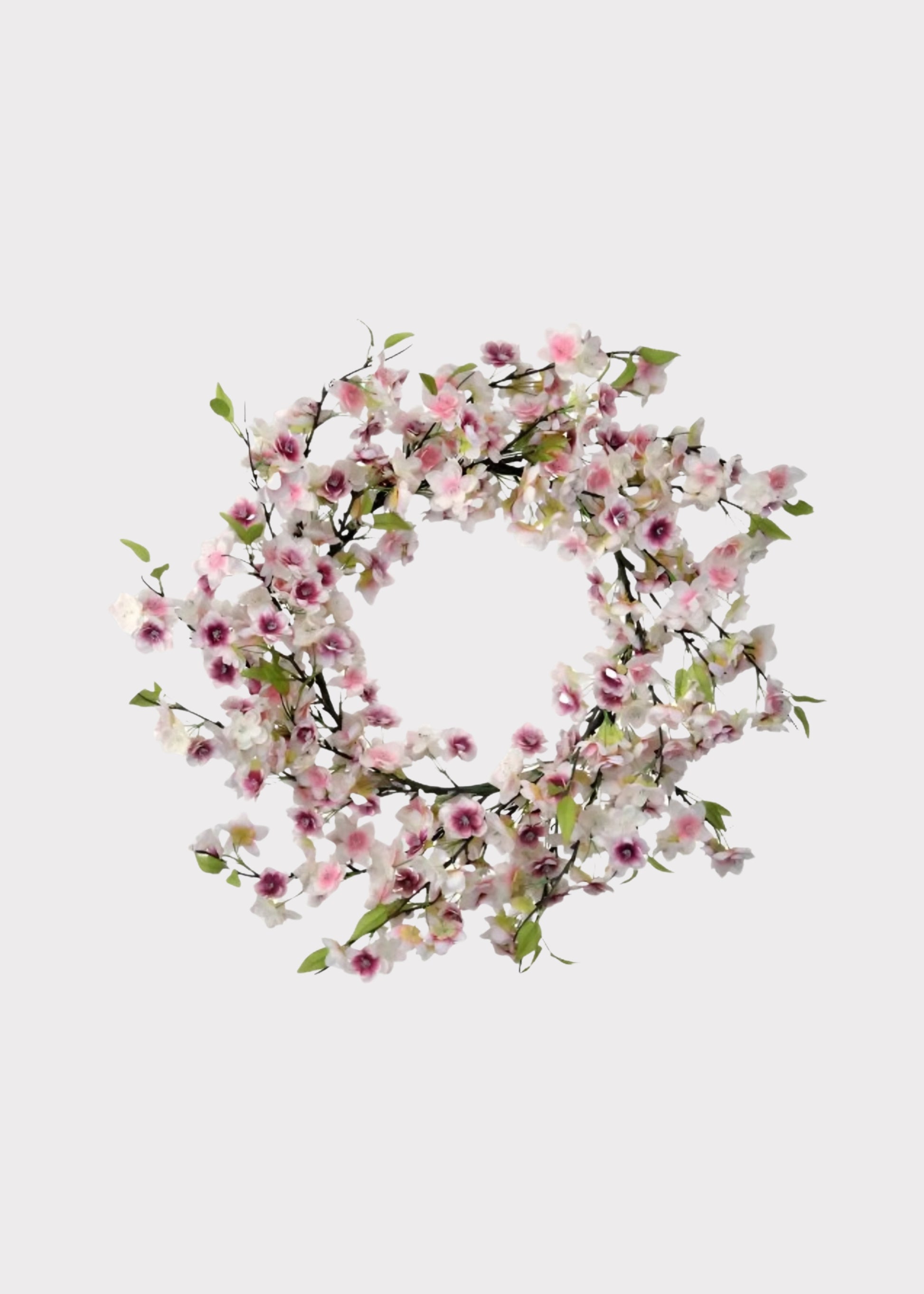 Cherry Blossom Artificial Flower Wreath 