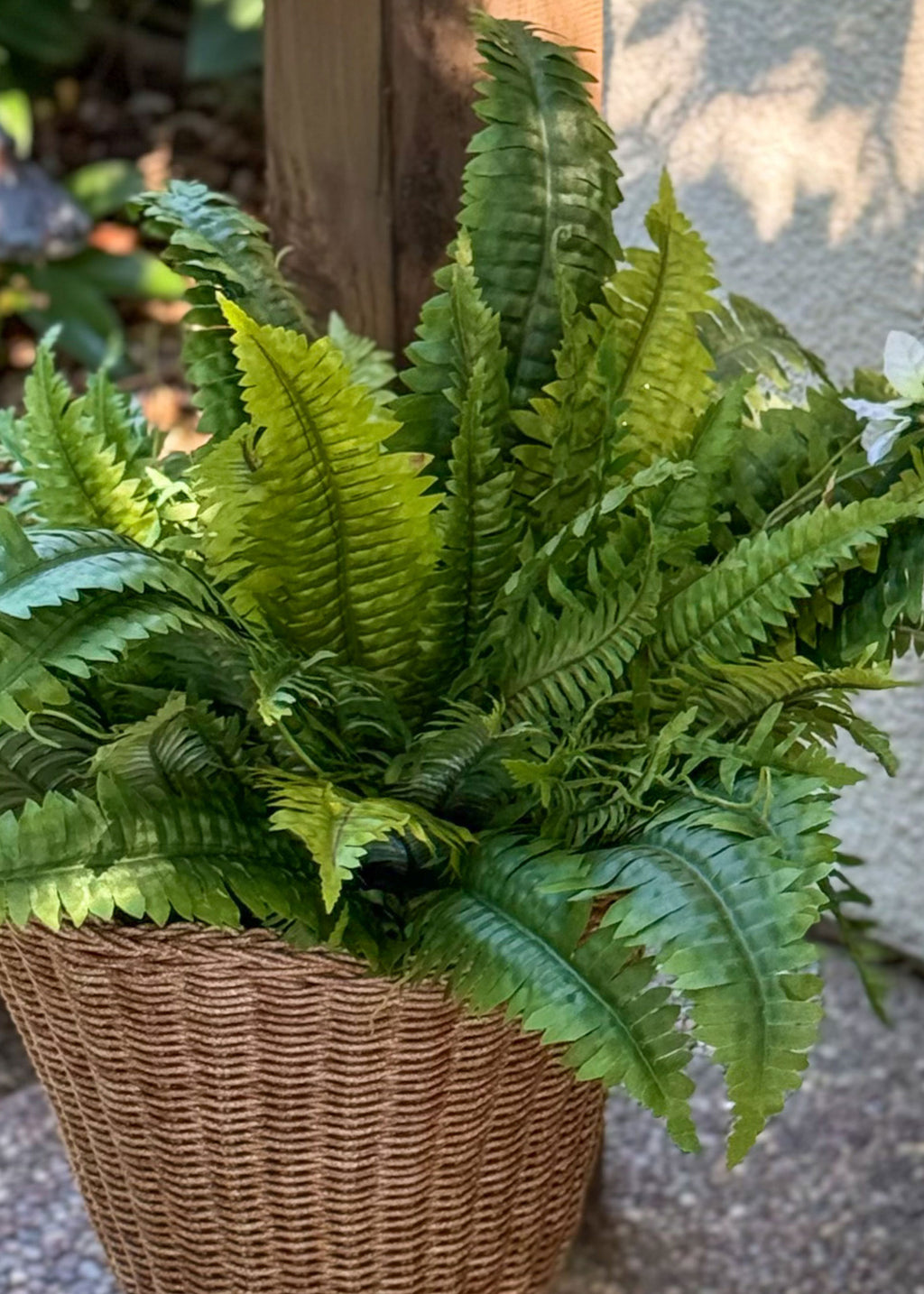 Close-up of Artificial Ferns
