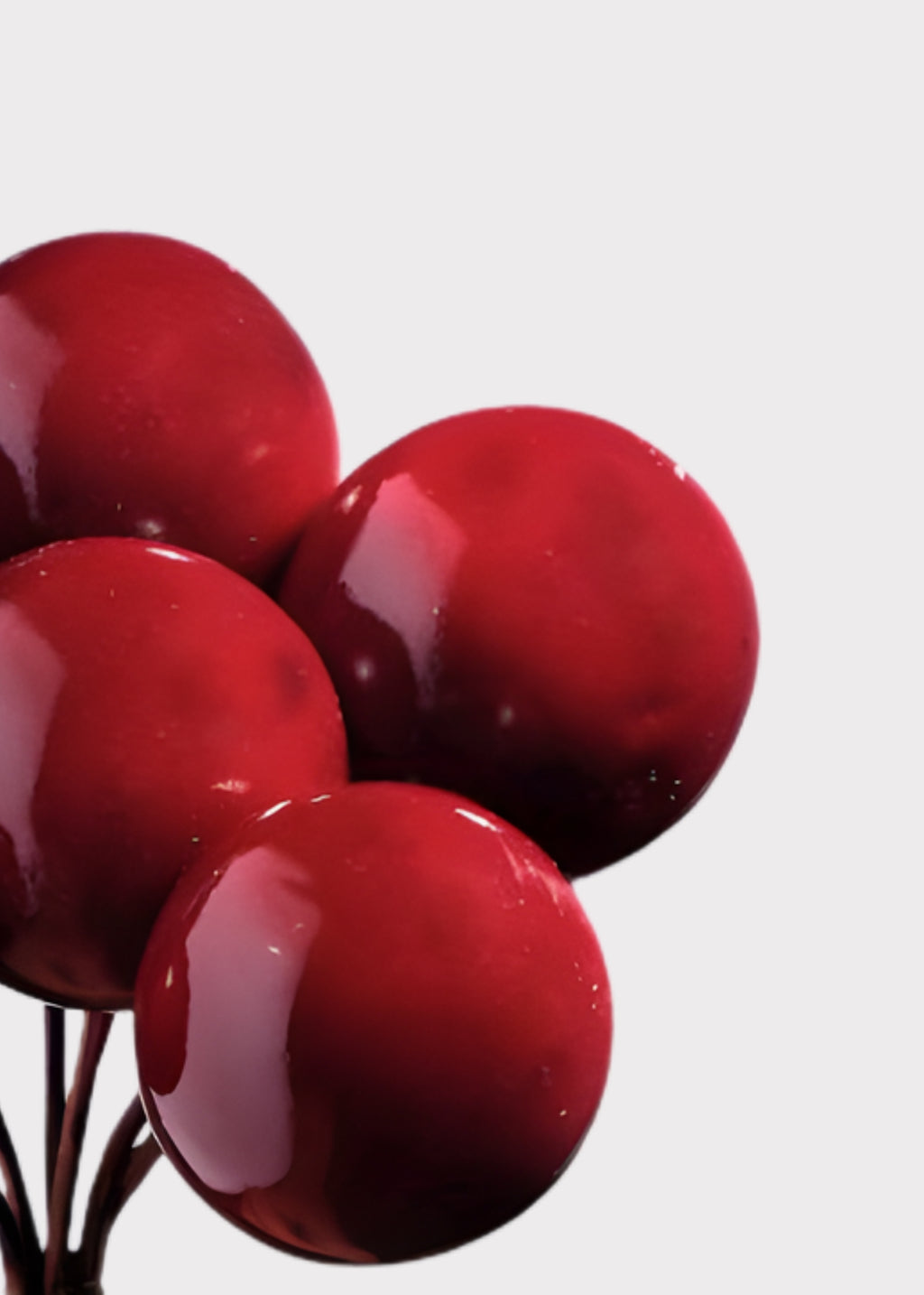 Close-up of Artificial Berry Pick in Red