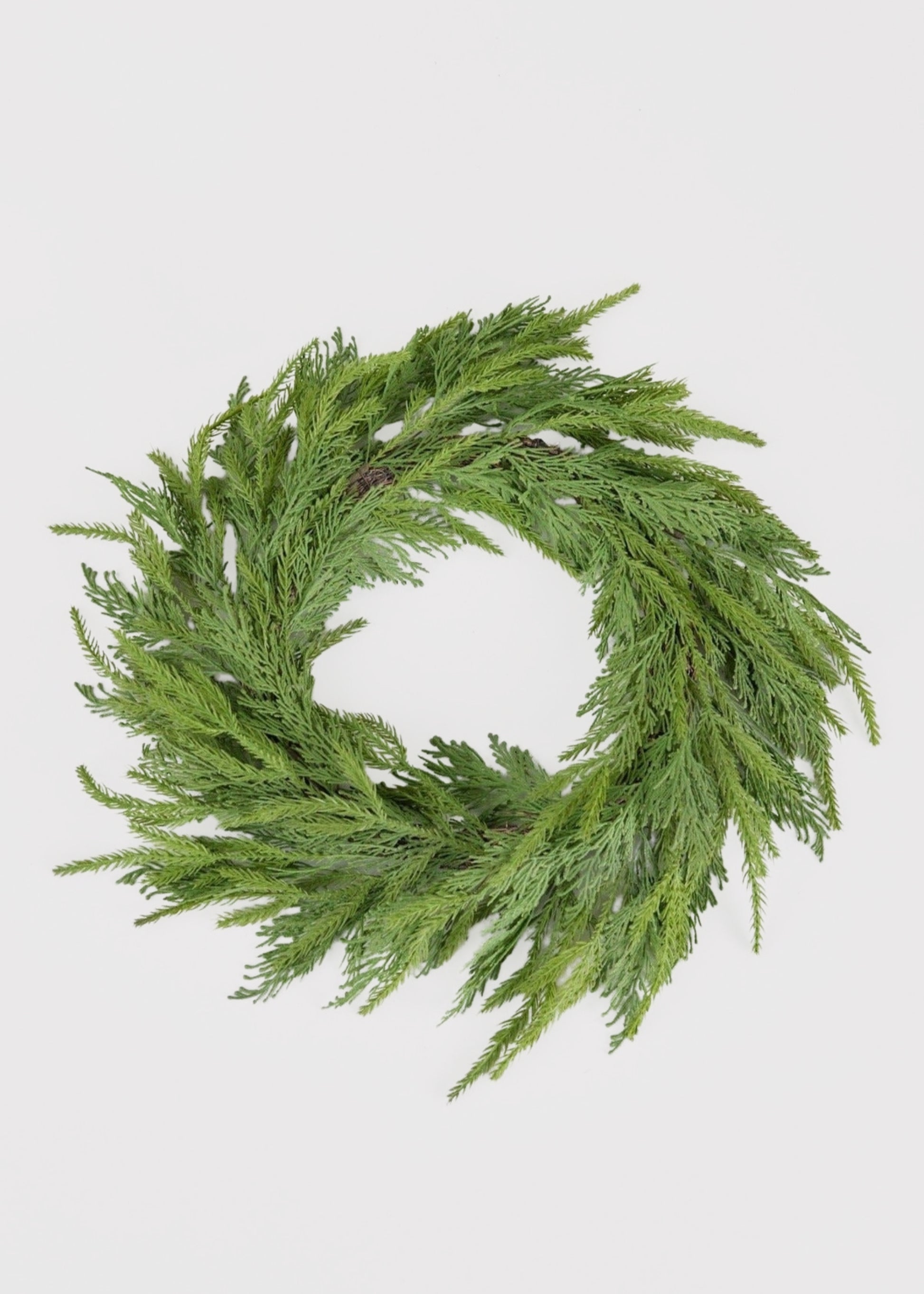 Afloral Faux Outdoor Winter Wreaths UV Protected Cedar Wreath