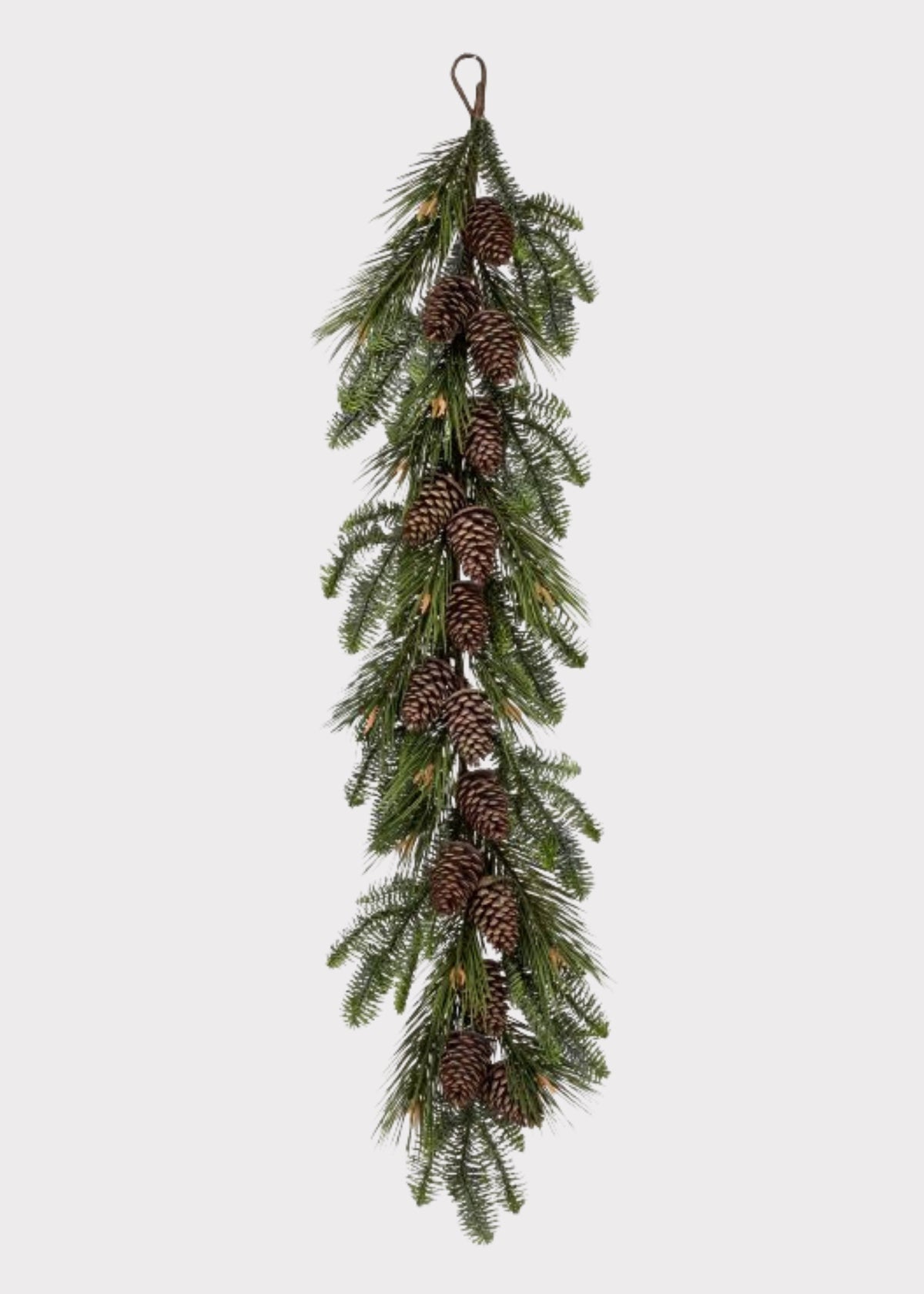  Fake Winter Pine and Cone Garland 