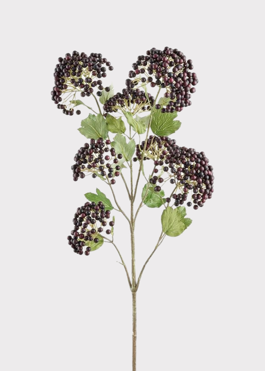 Burgundy Artificial Berry Cluster Branch
