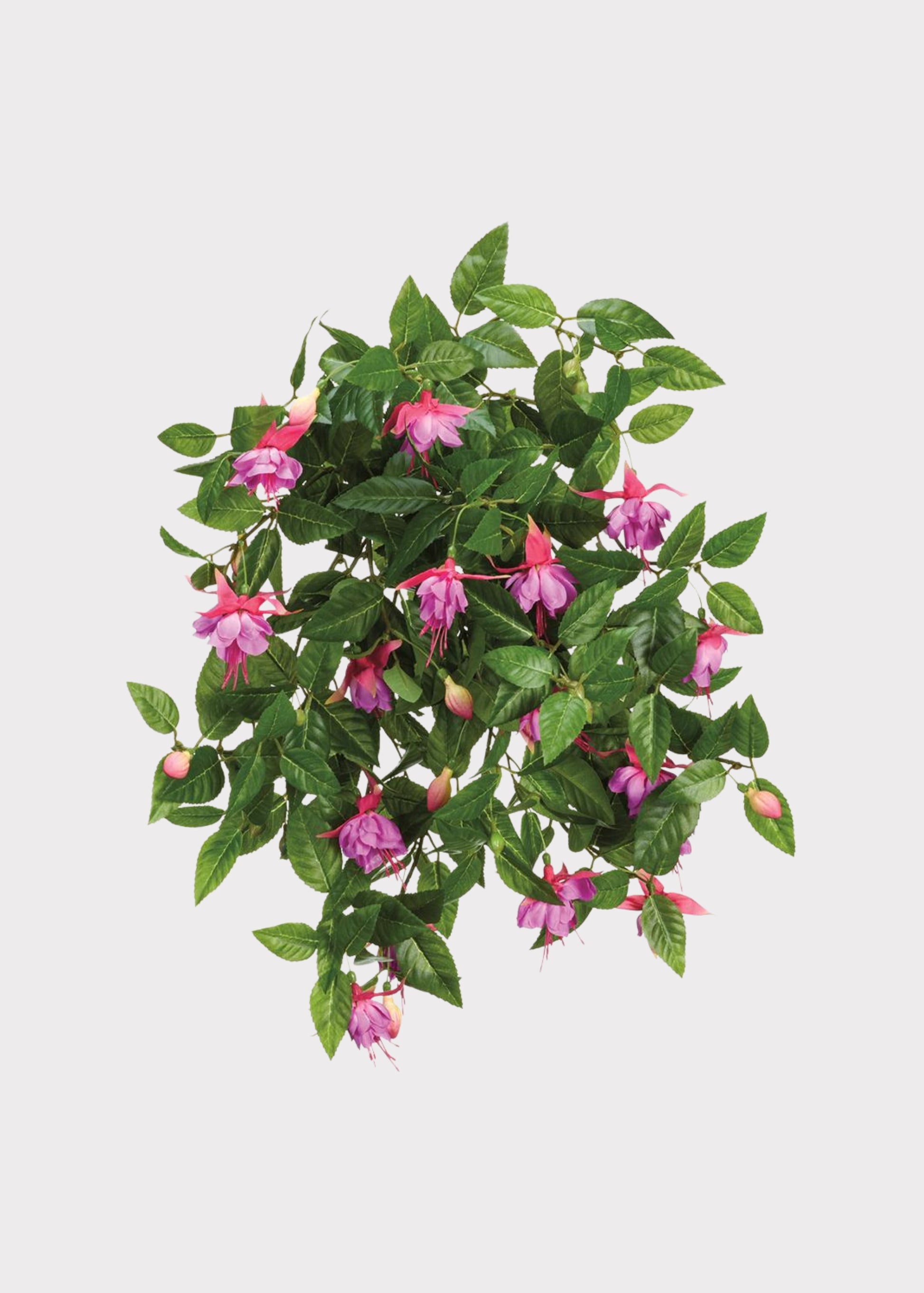 Artificial Fuchsia Flower Hanging Bush 