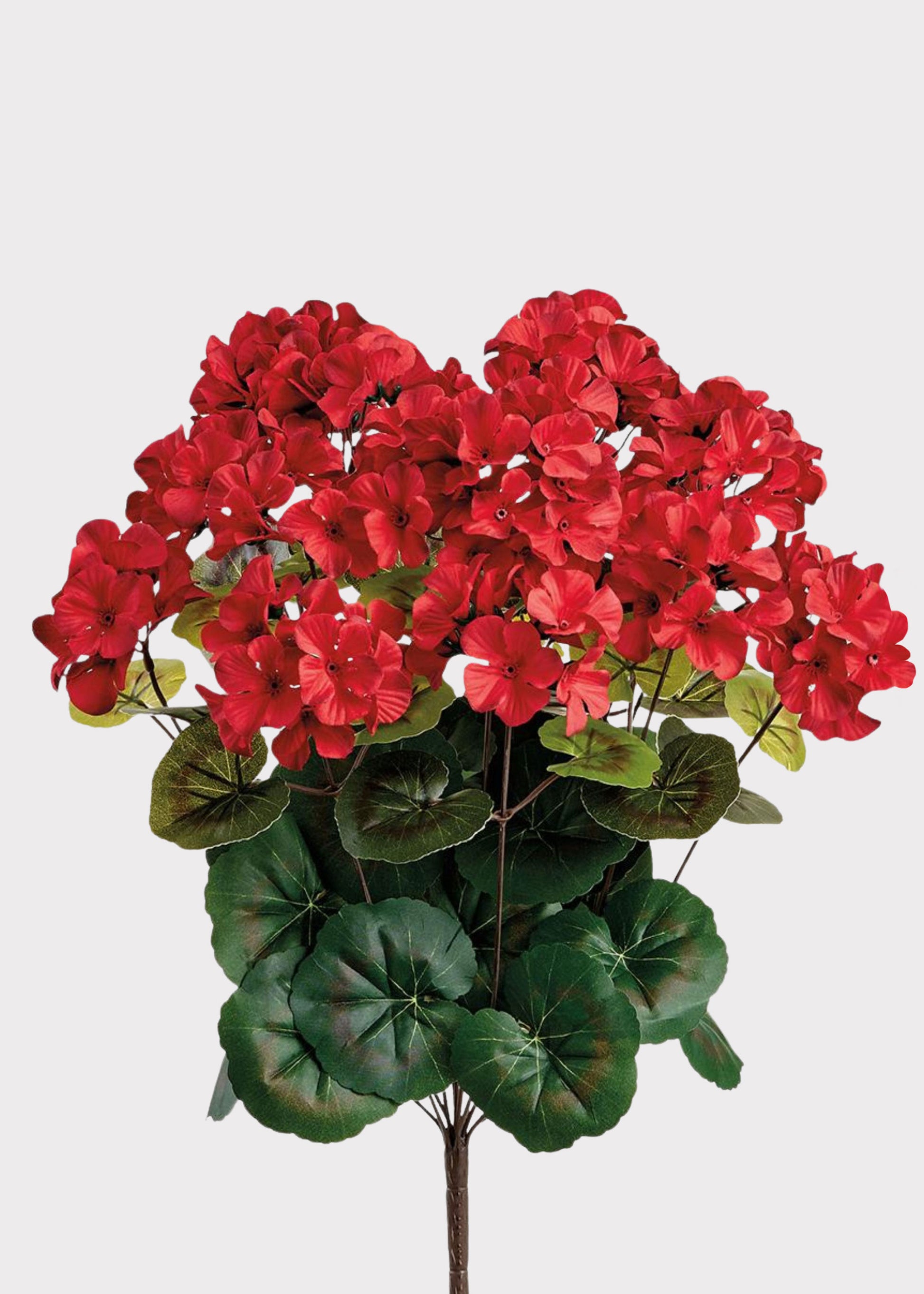 Red Artificial Geranium Bush
