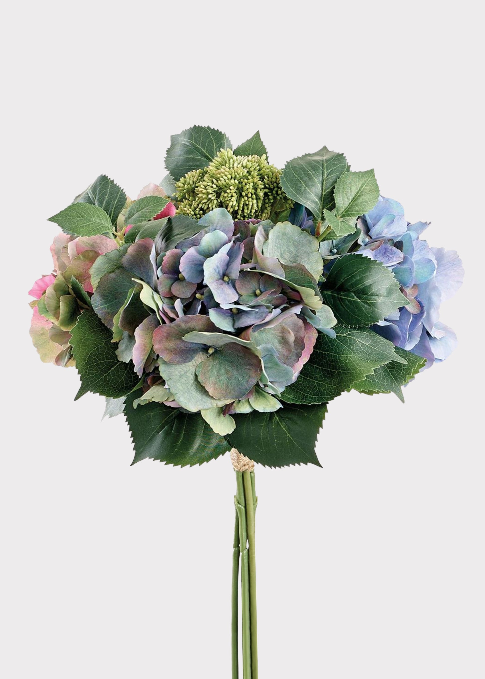 Fake Sedum and Hydrangea Flower Bouquet 