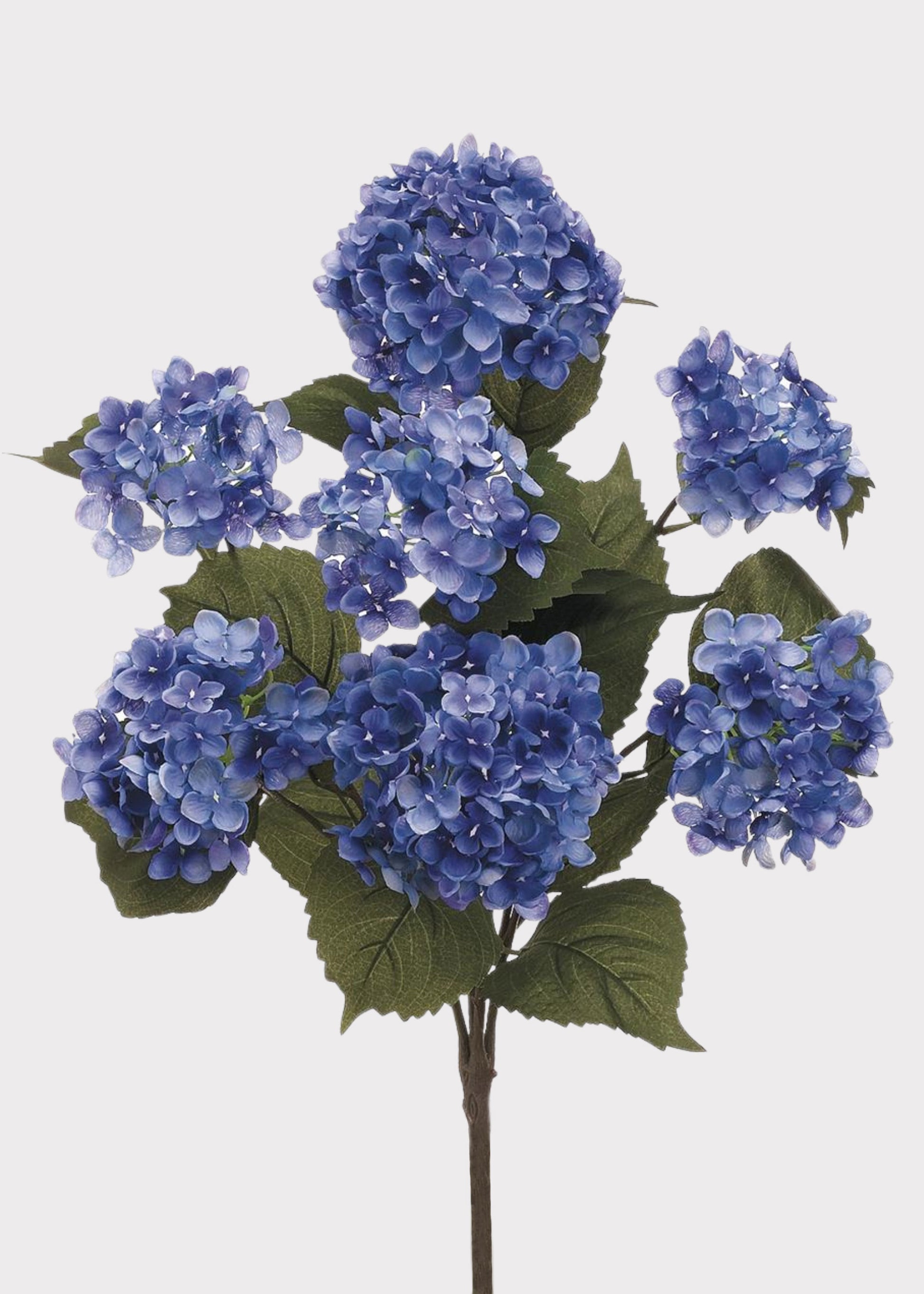 Blue and Purple Blooming Fake Hydrangea Bush