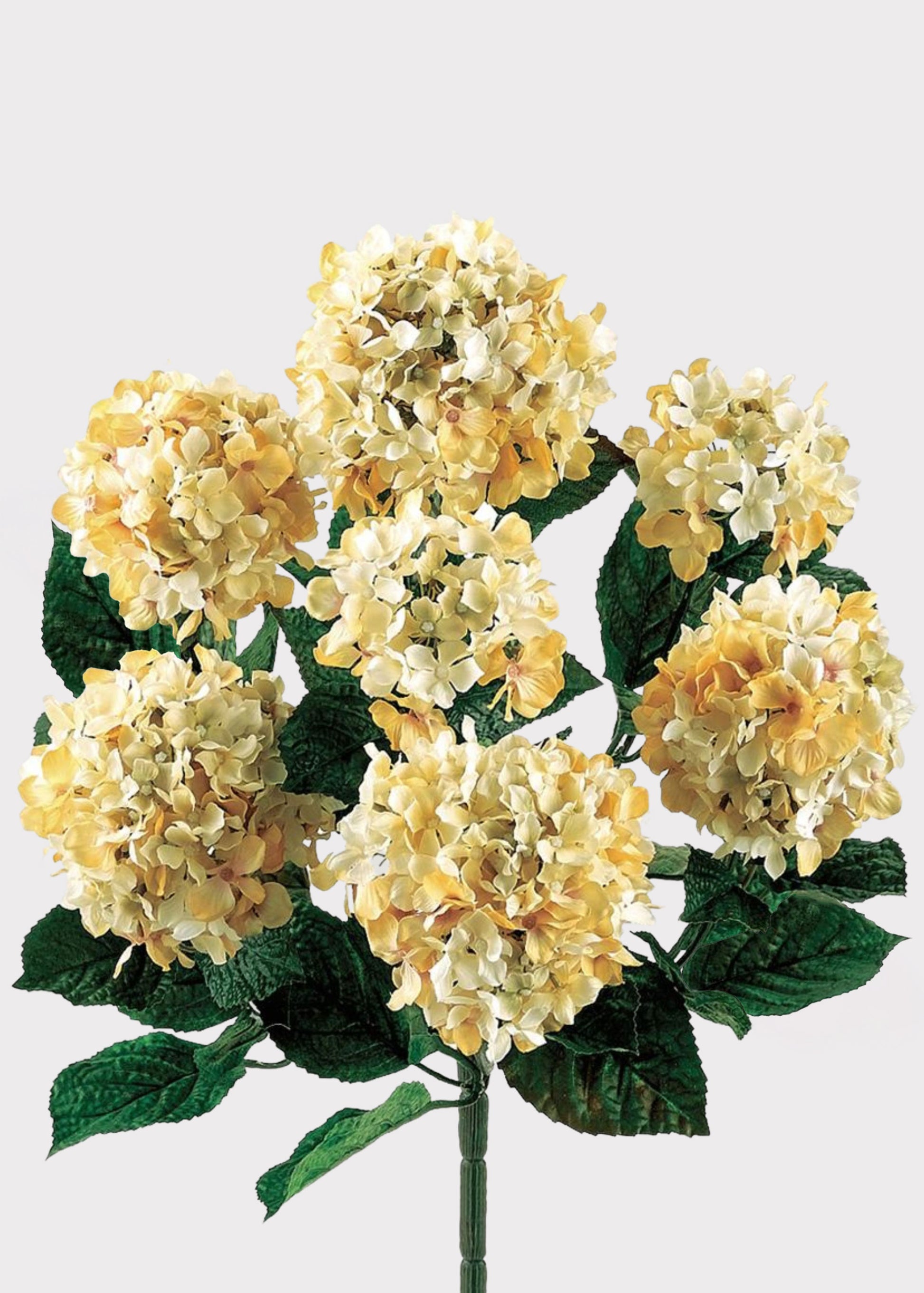 Beige and Cream Fake Hydrangea Flower Bush
