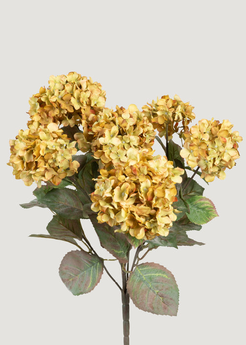 Vintage Green Fake Hydrangea Bush