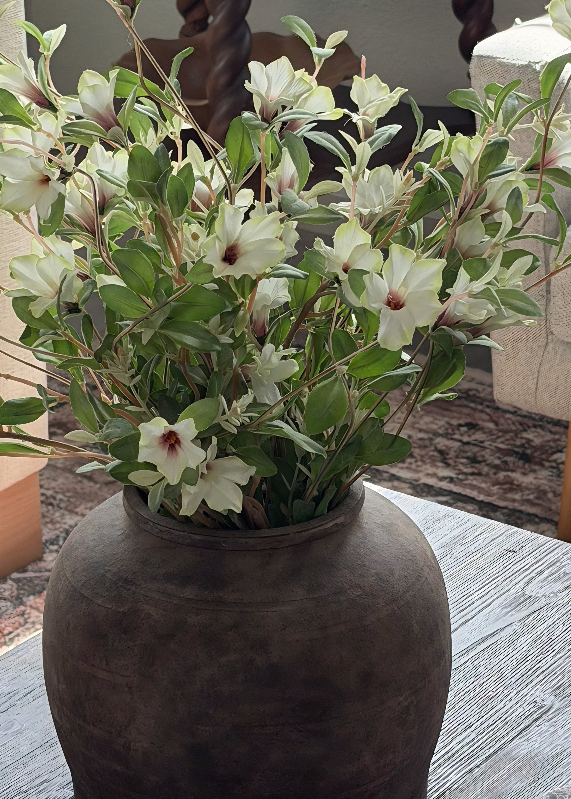 Petunia Flower Bush in Cream