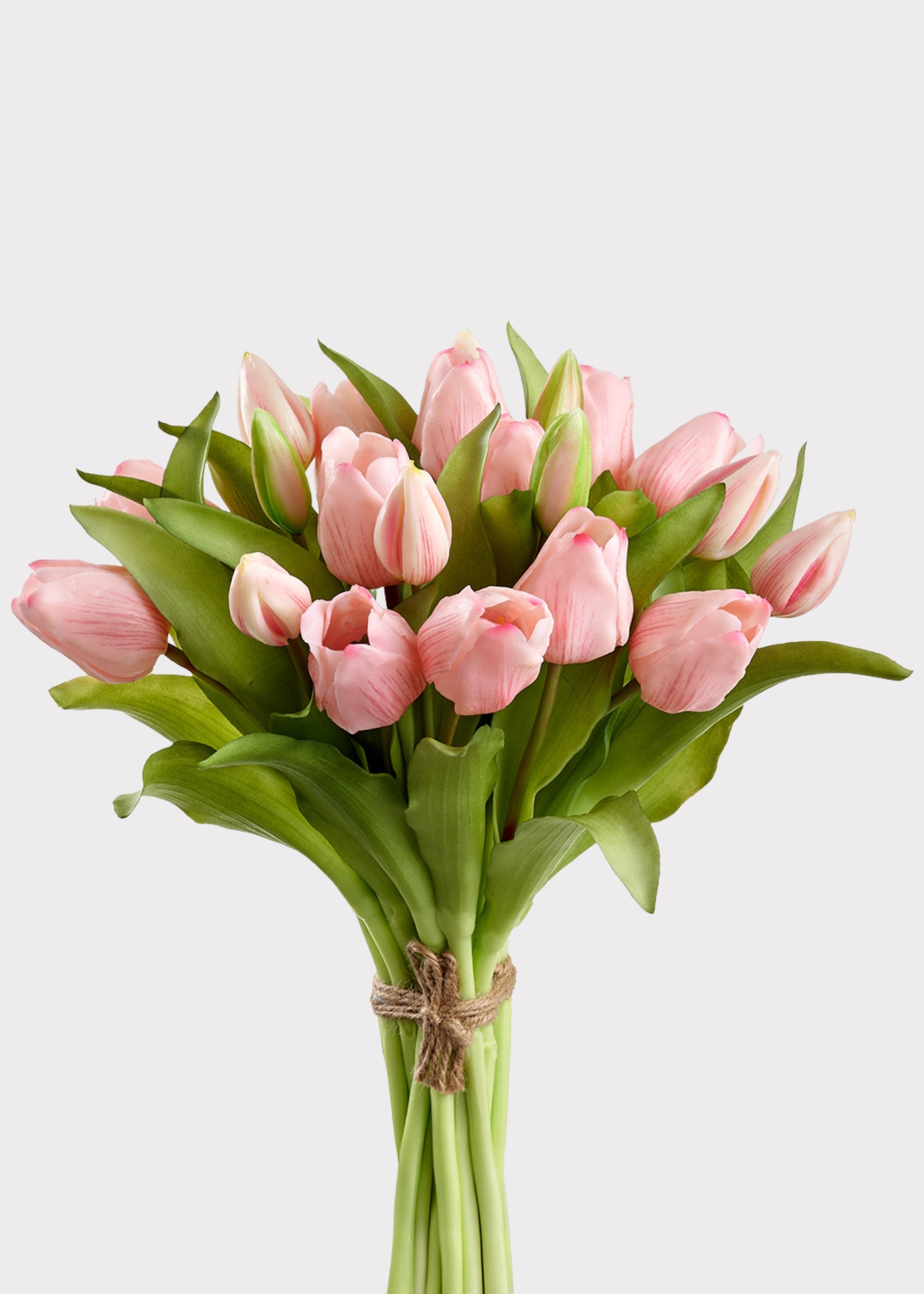 Artificial Tulip Flower Bouquet in Pink