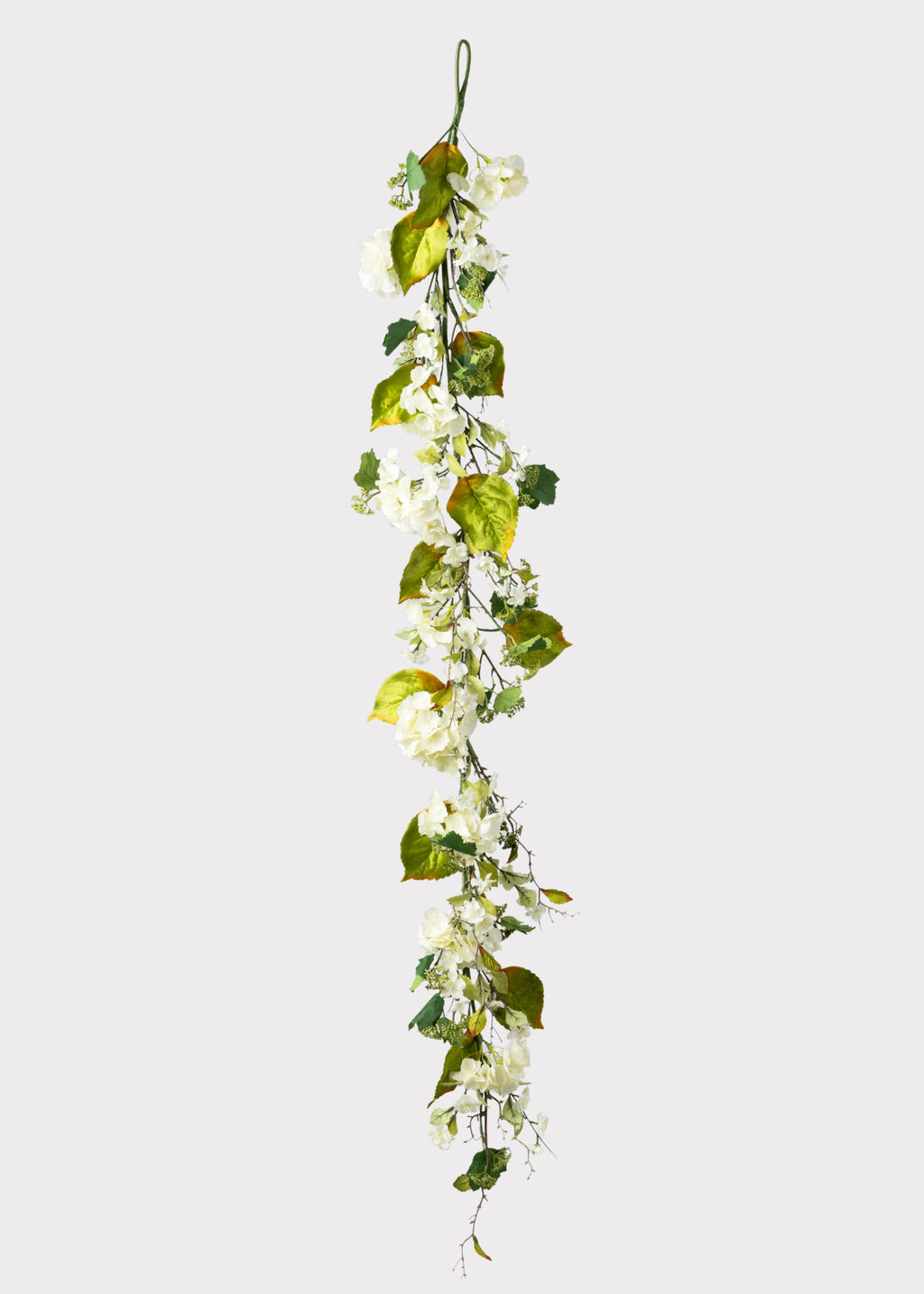 Artificial Blooming Hydrangea Flower Garland in Cream