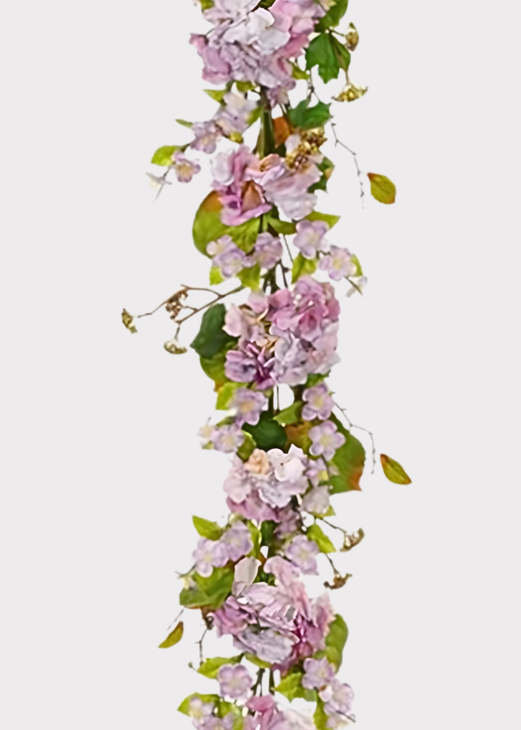 lavender hydrangea garland