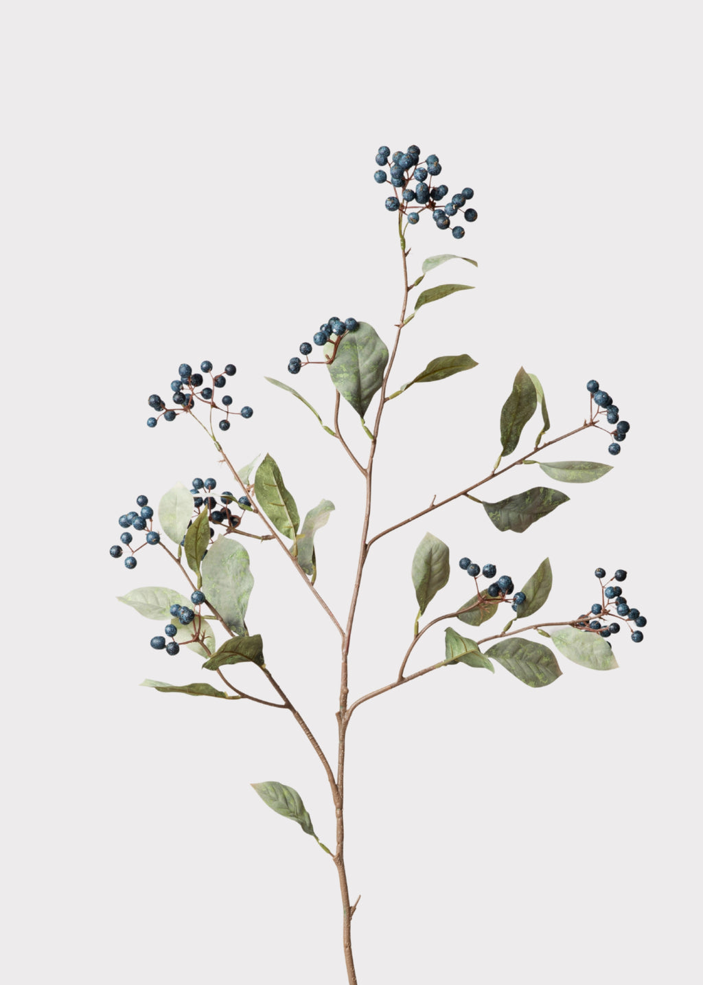 Fake Berry Branch in Blue
