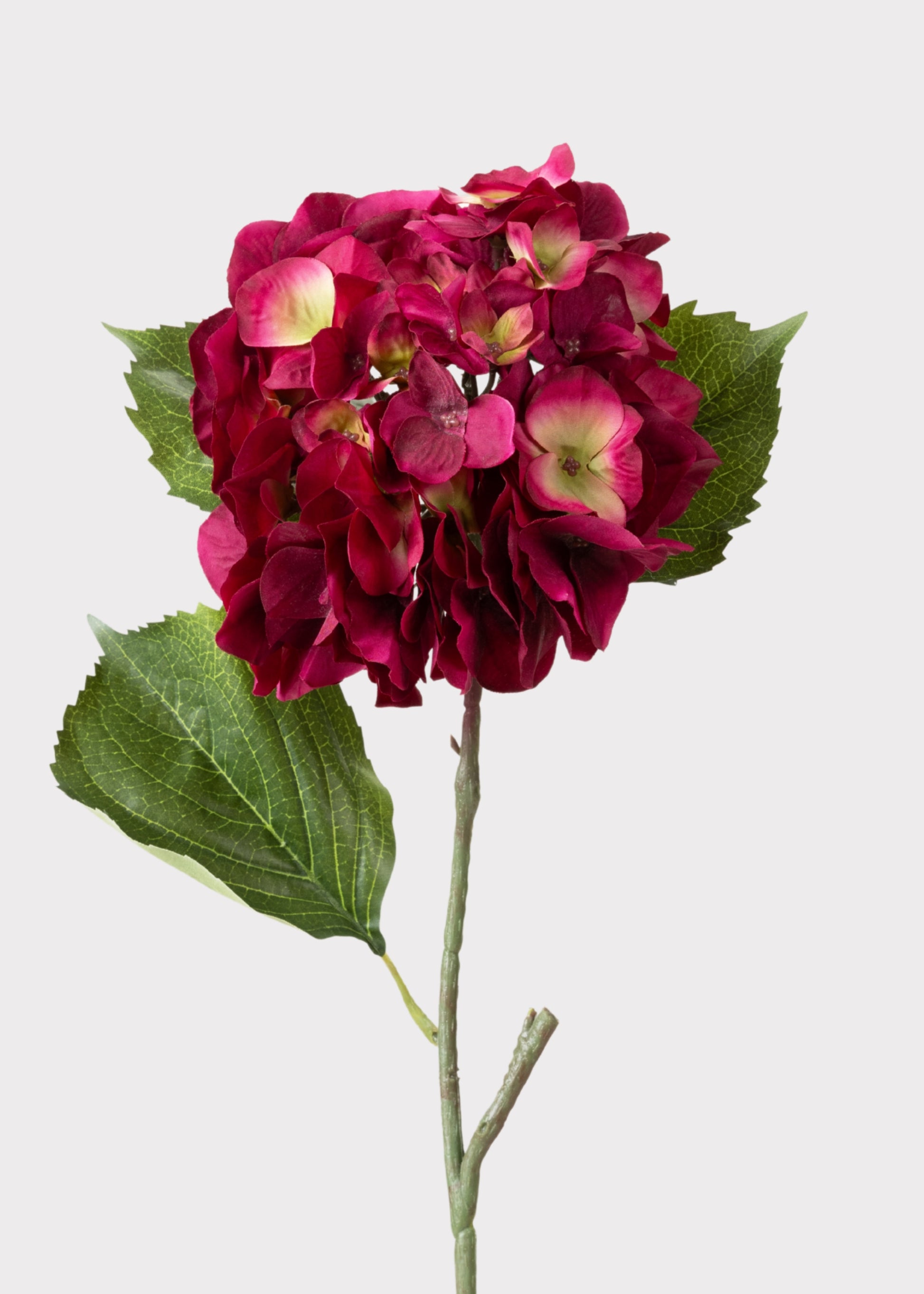 Deep Pink Fake Blooming Hydrangea Flower 