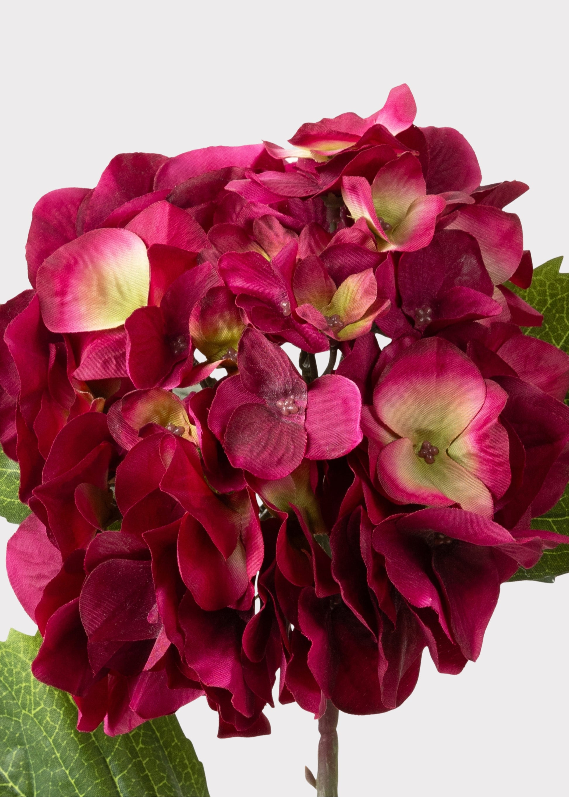 Close-up of Deep Pink Faux Hydrangea