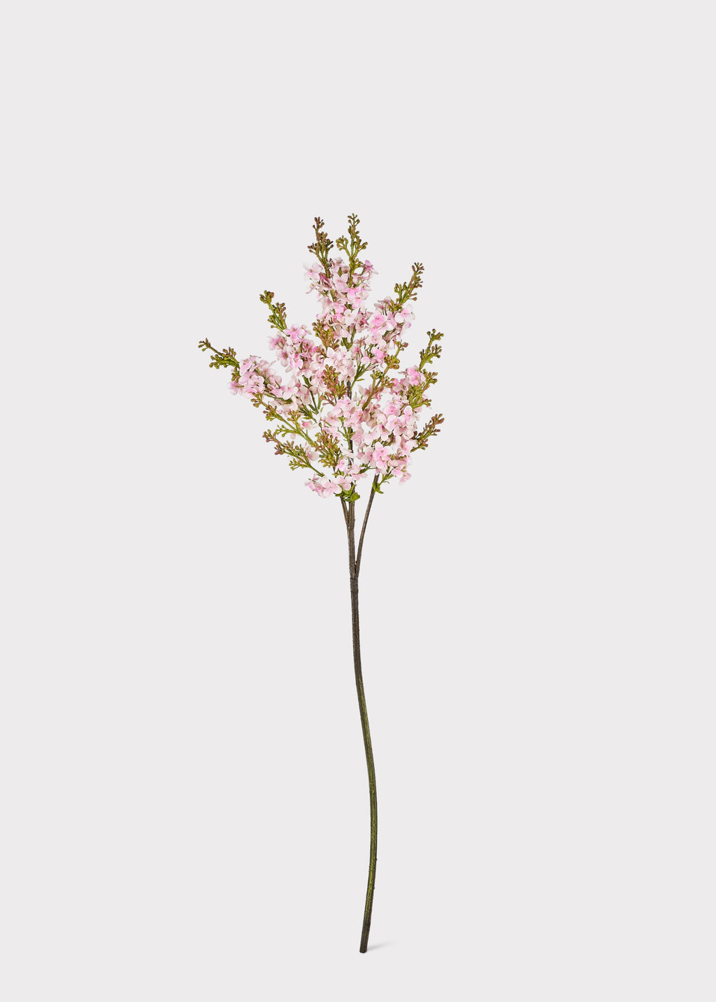 Silk lilac branch in pink