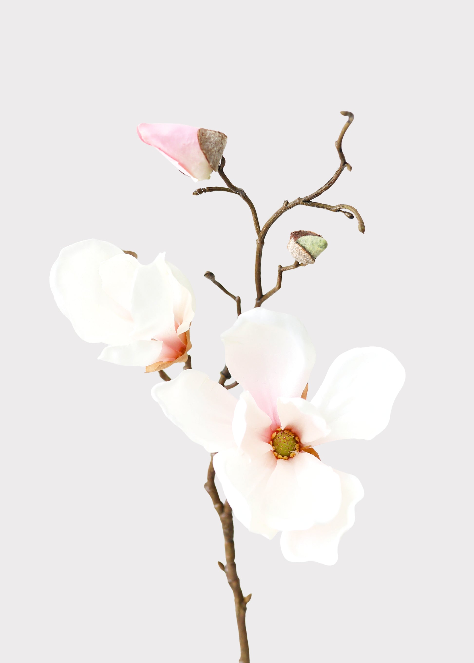 Artificial Blush Pink Magnolia Branch