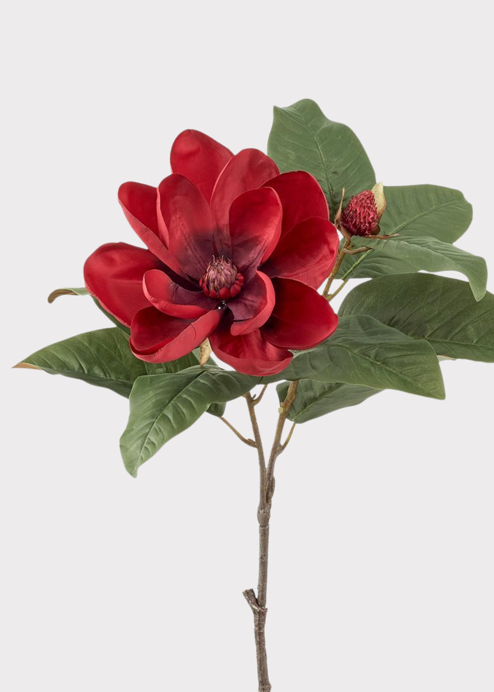 Red Burgundy Artificial Magnolia 