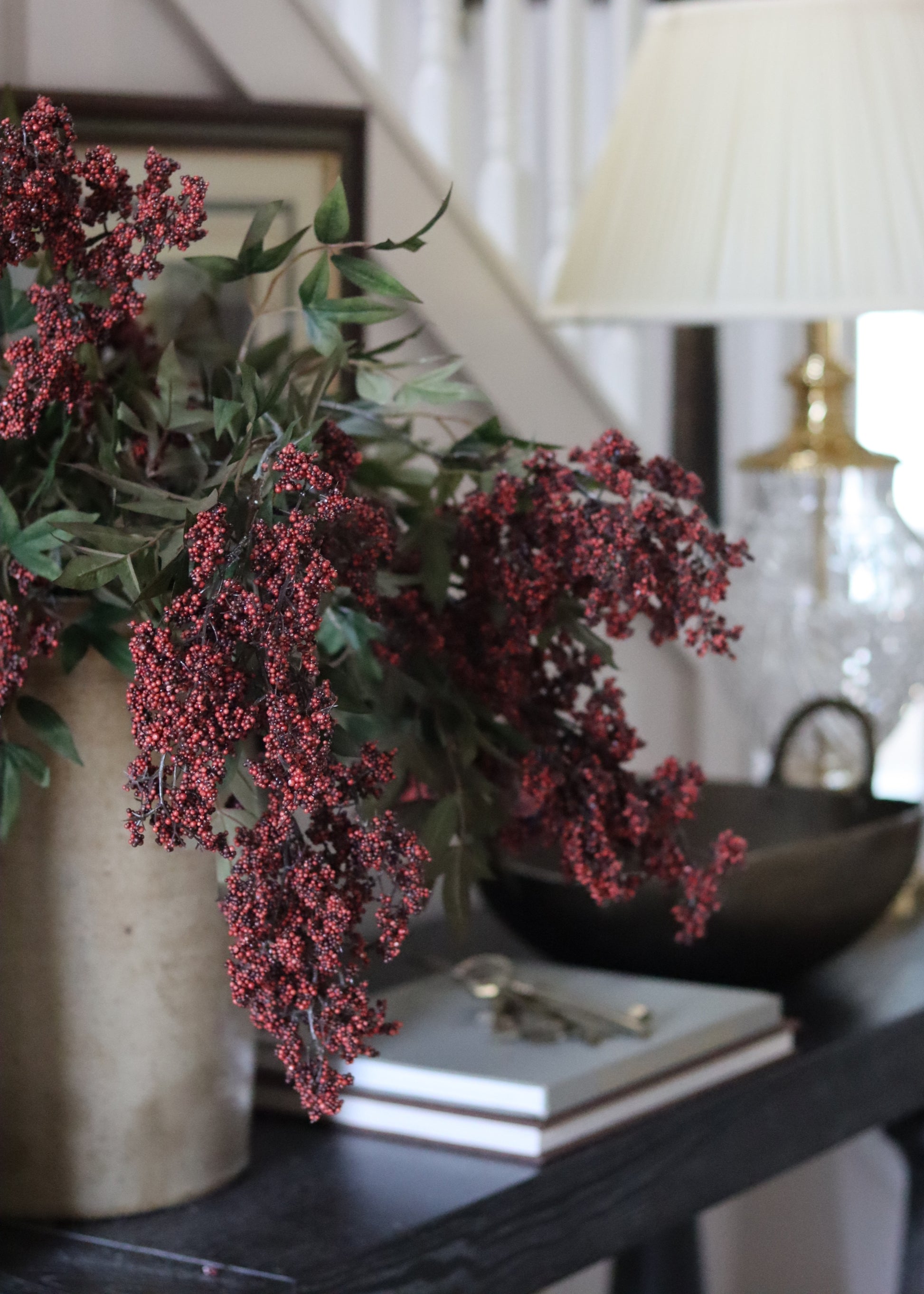 Burgundy Nandina Berry Branches