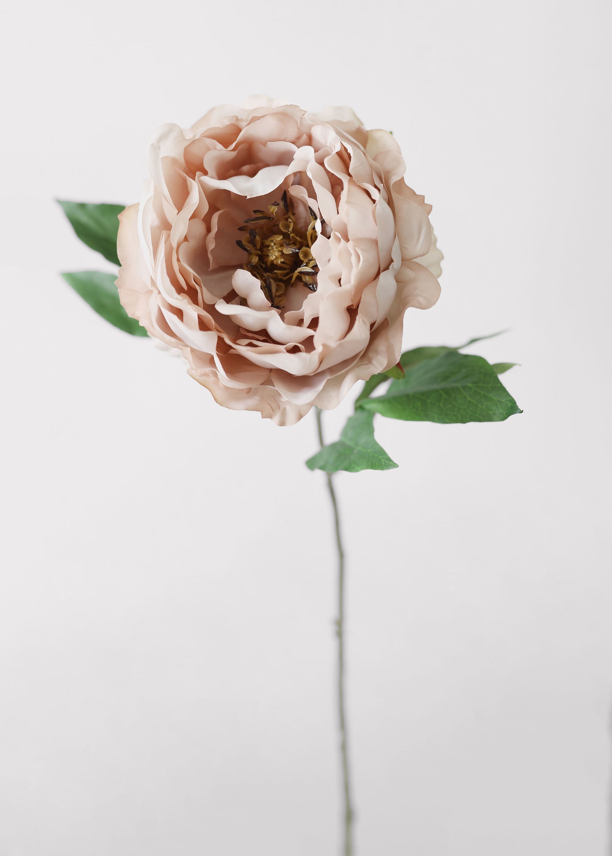 Afloral Luxe Faux Flowers Peony in Taupe Mauve